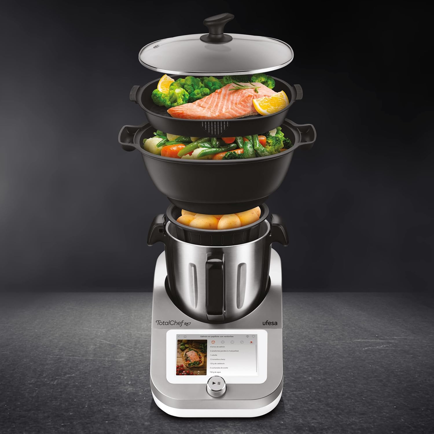 Robot cuisine multifonctions 4,5 L WIFI 30 fonctions balance intégrée