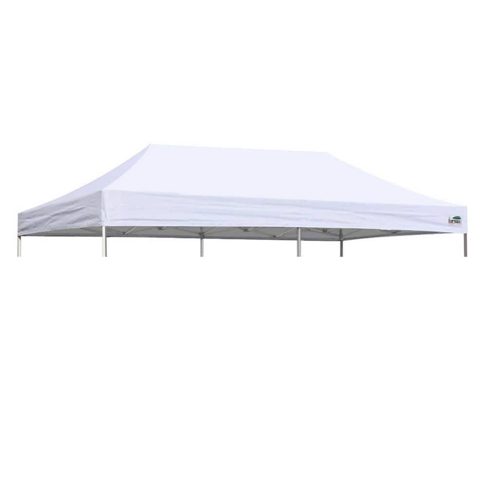 EUR Max USA New 10 ft. x 20 ft. Pop Up Replacement Canopy Tent Top Cover, Instant EZ Canopy Top Cover Only(White