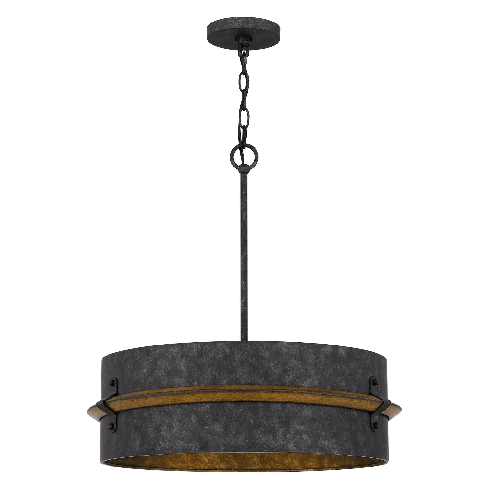 Quoizel QOP5336OK Lariat 3-Light Old Black Pendant