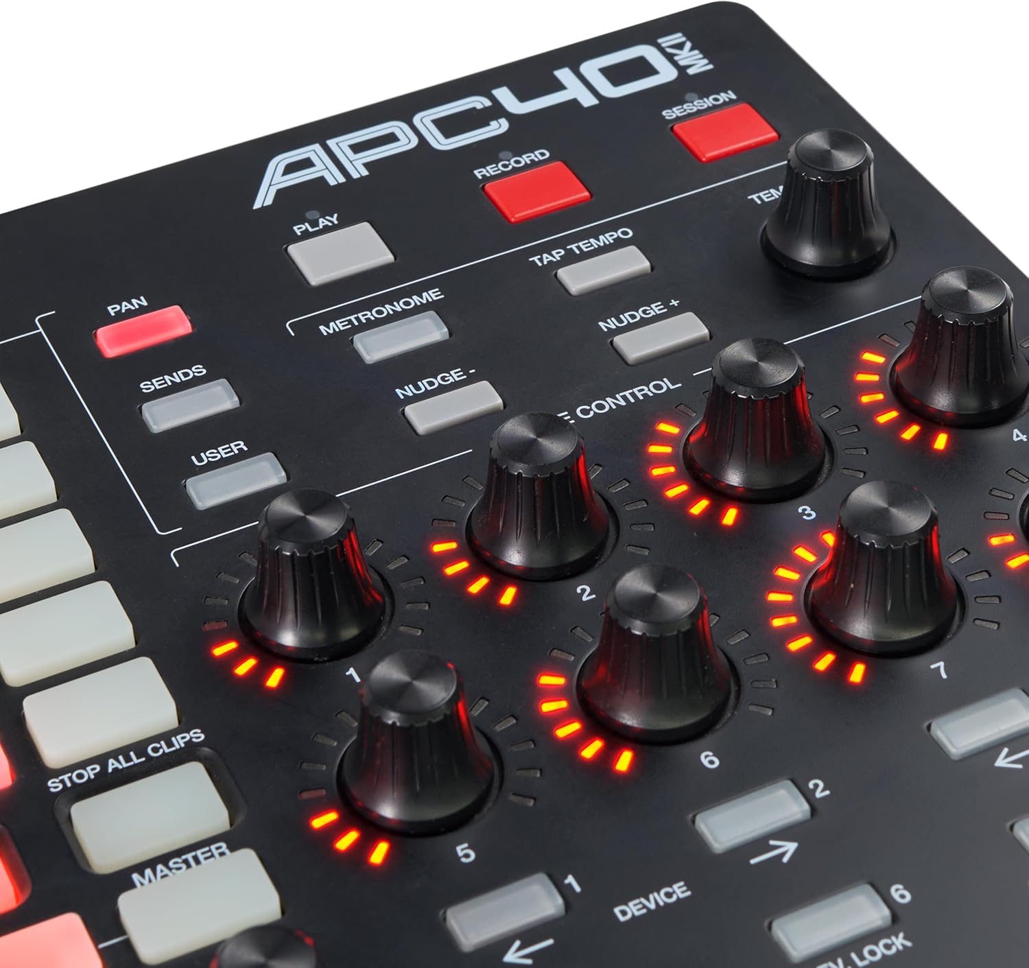 Contrôleur MIDI APC40 MKII USB matrice 5x8 molettes faders logiciels inclus