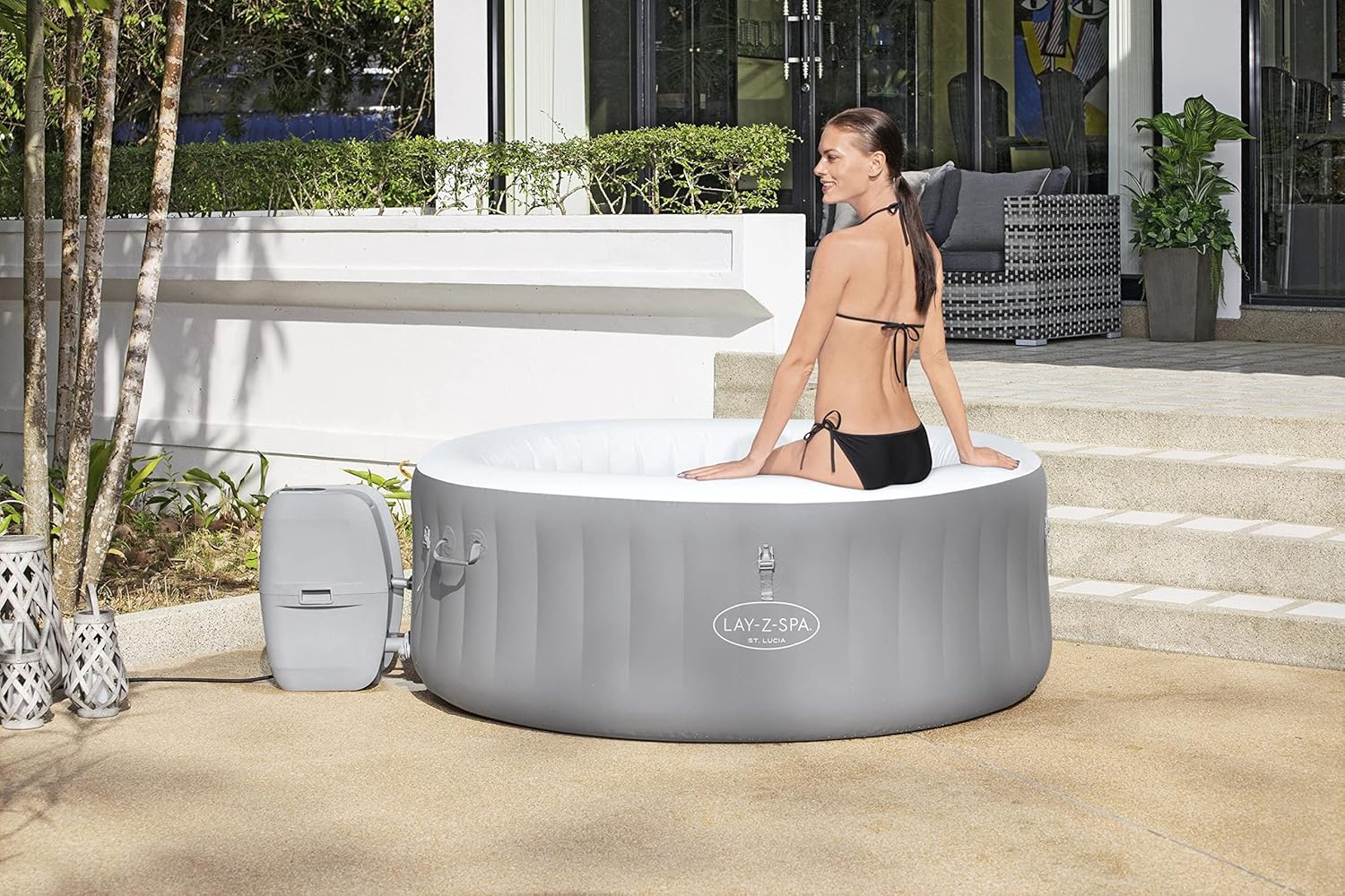Spa gonflable rond 2–3 personnes
