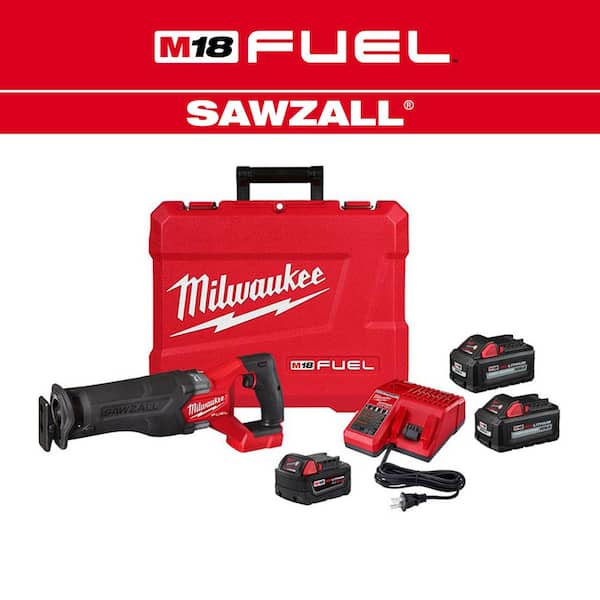 M18 FUEL 18V Lithium - Ion Brushless Cordless SAWZALL Reciprocating Saw Kit with Two 6.0ah Batteries
