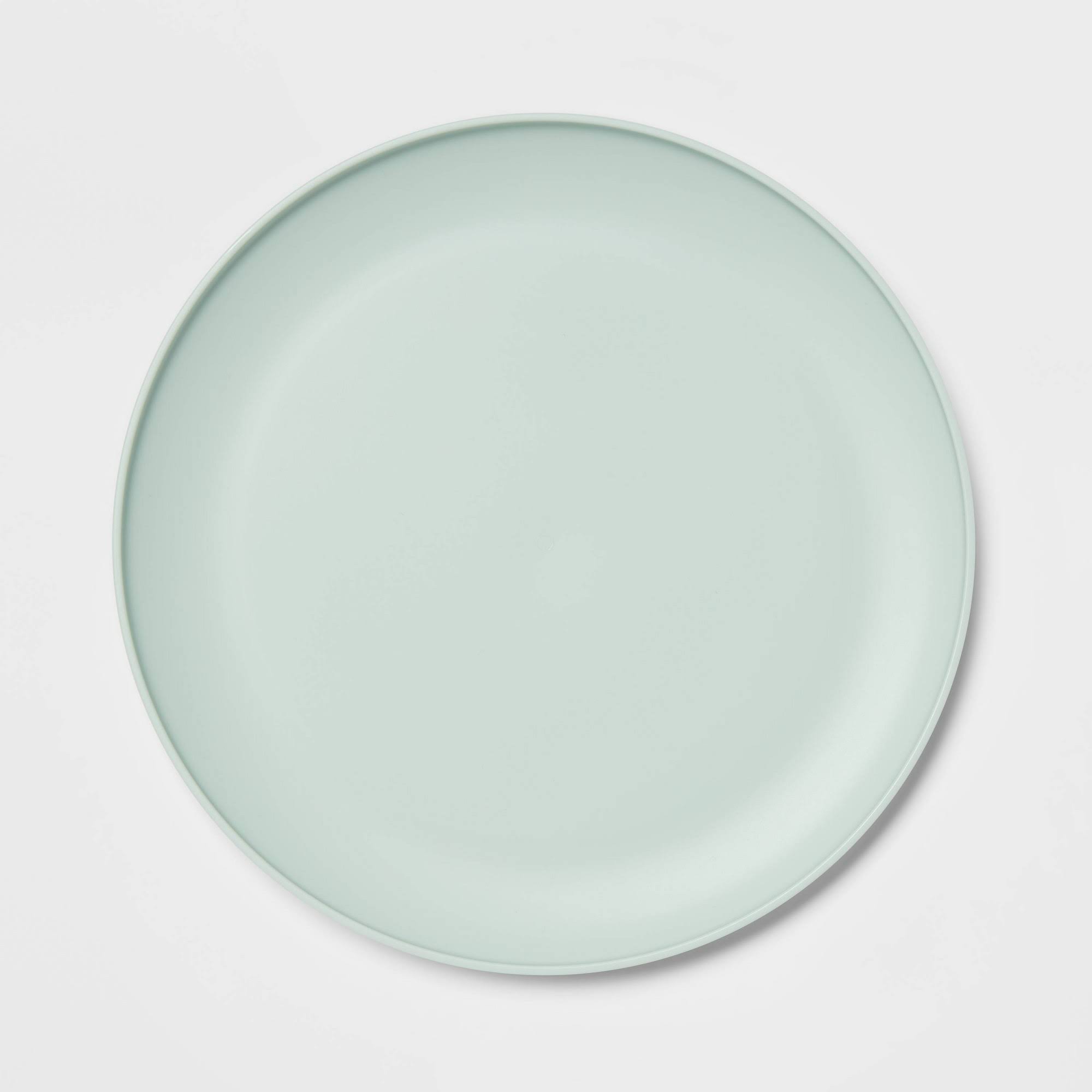 Room Essentials Plastic Dinner Plate - Green - 10.5 in