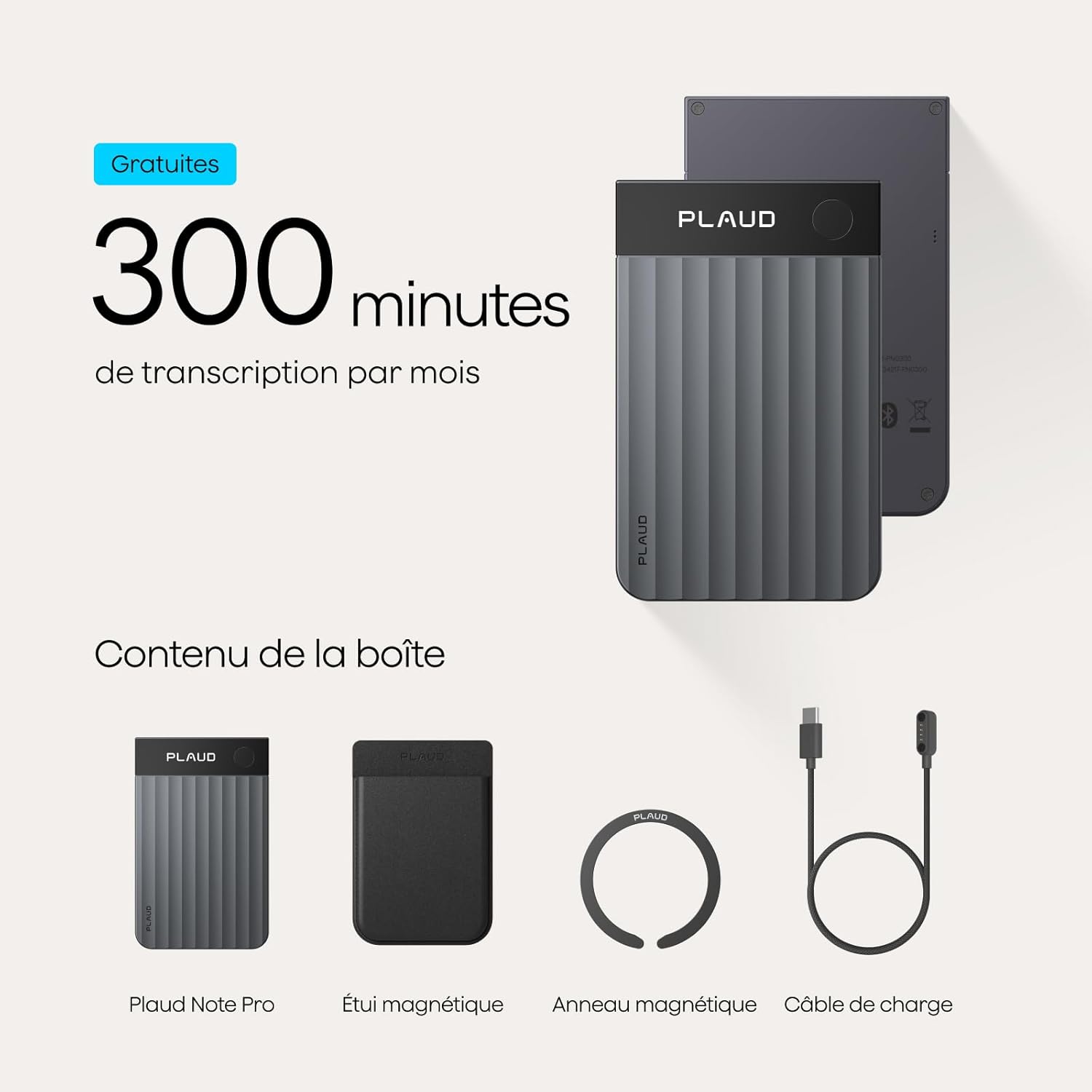 Enregistreur vocal IA transcription résumé 50 h multimodal