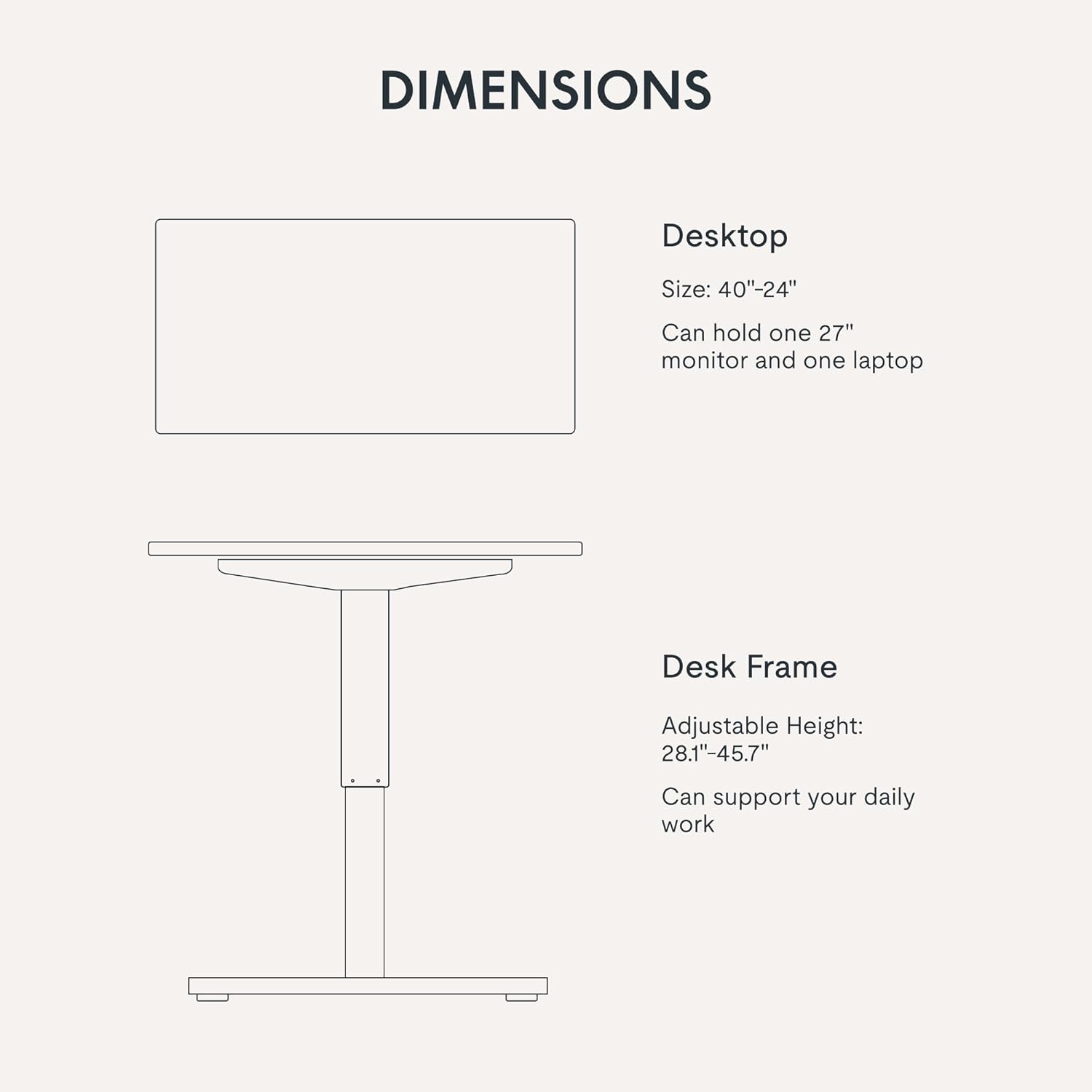 FLEXISPOT EN1 Whole-Piece Standing Desk