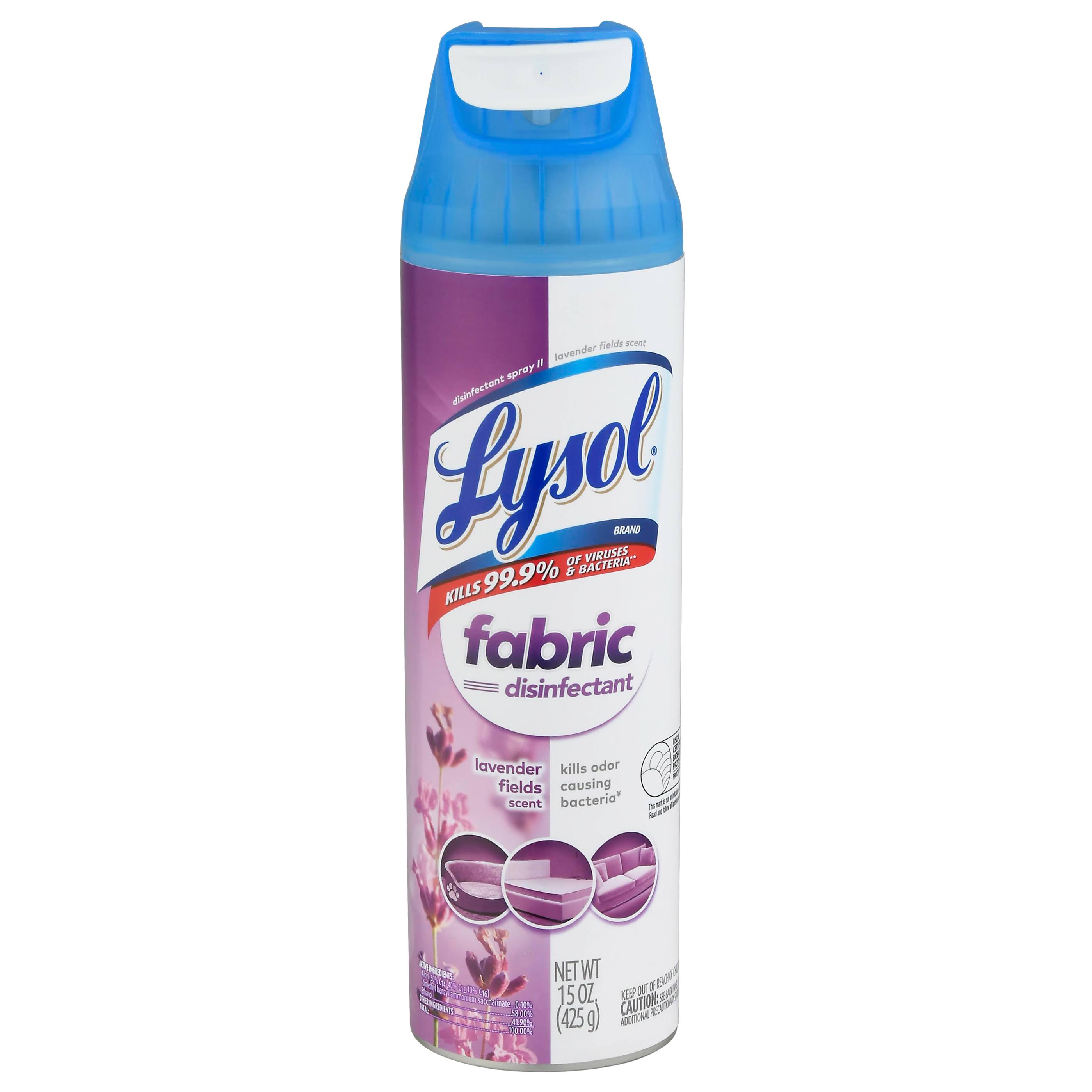 Lysol Fabric Disinfectant, Lavender Fields Scent - 15 oz
