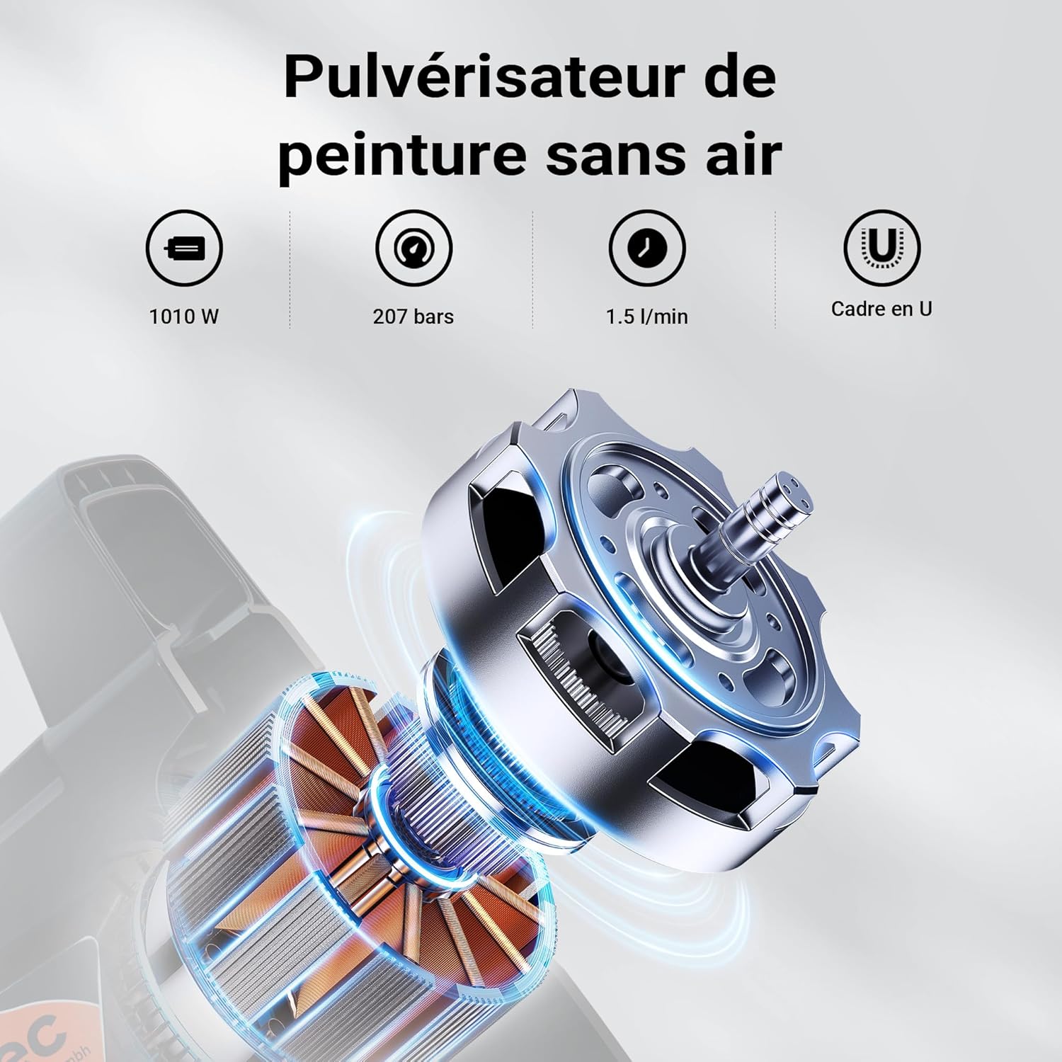Pulvérisateur haute pression 207 bars buse rallonge