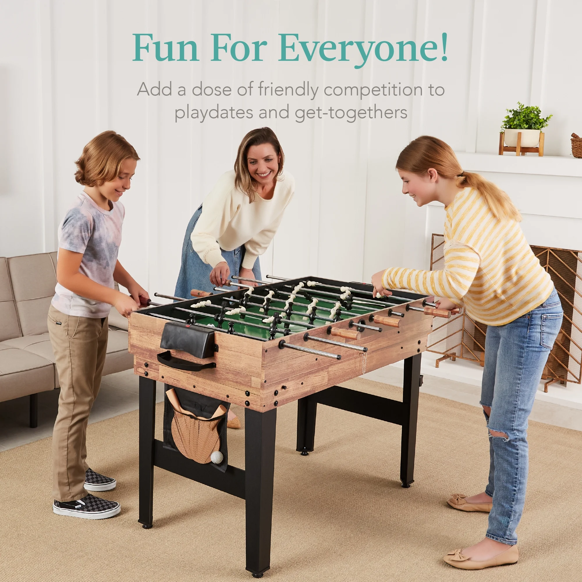 Best Choice Products 13 - in - 1 Combo Game Table Set W/ Ping Pong, Foosball, Basketball, Hockey, Archery - Natural