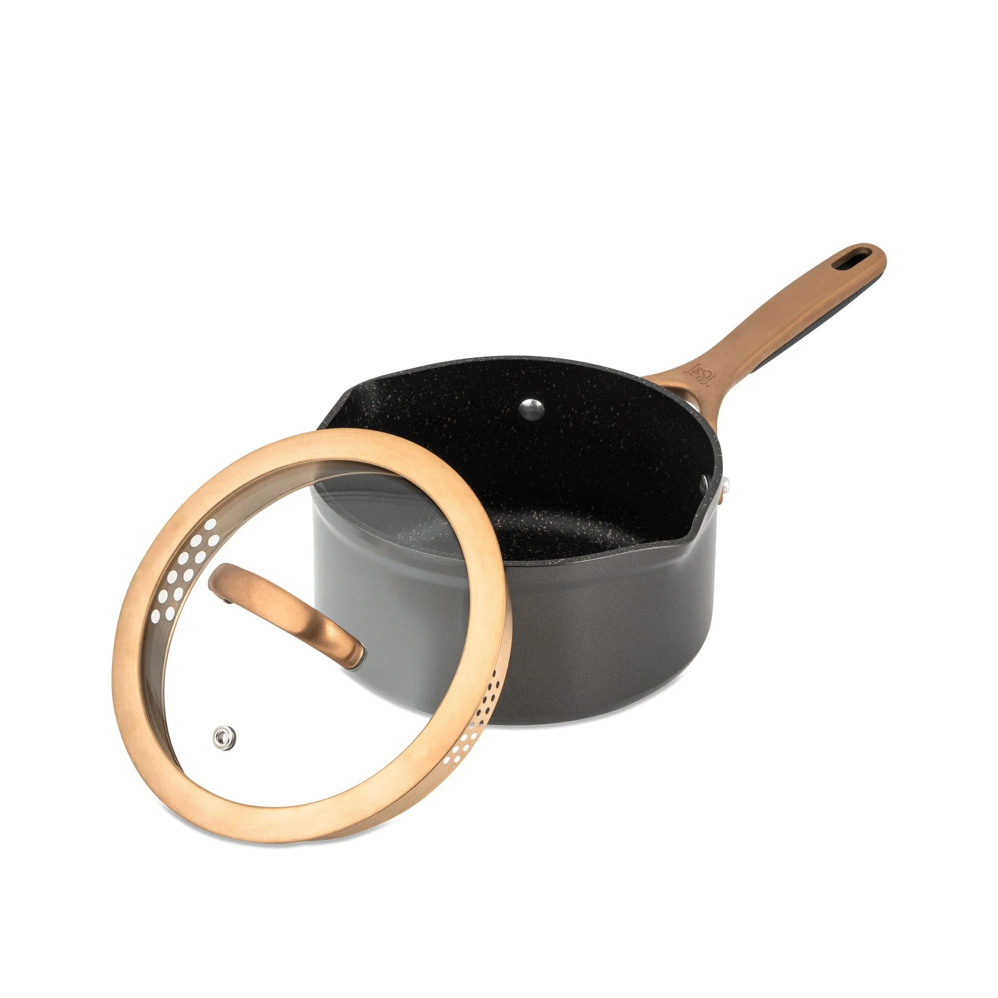 Thyme & Table Supreme 12 - Piece Non - Stick Cookware Set, Pots and Pans Set - Bronze