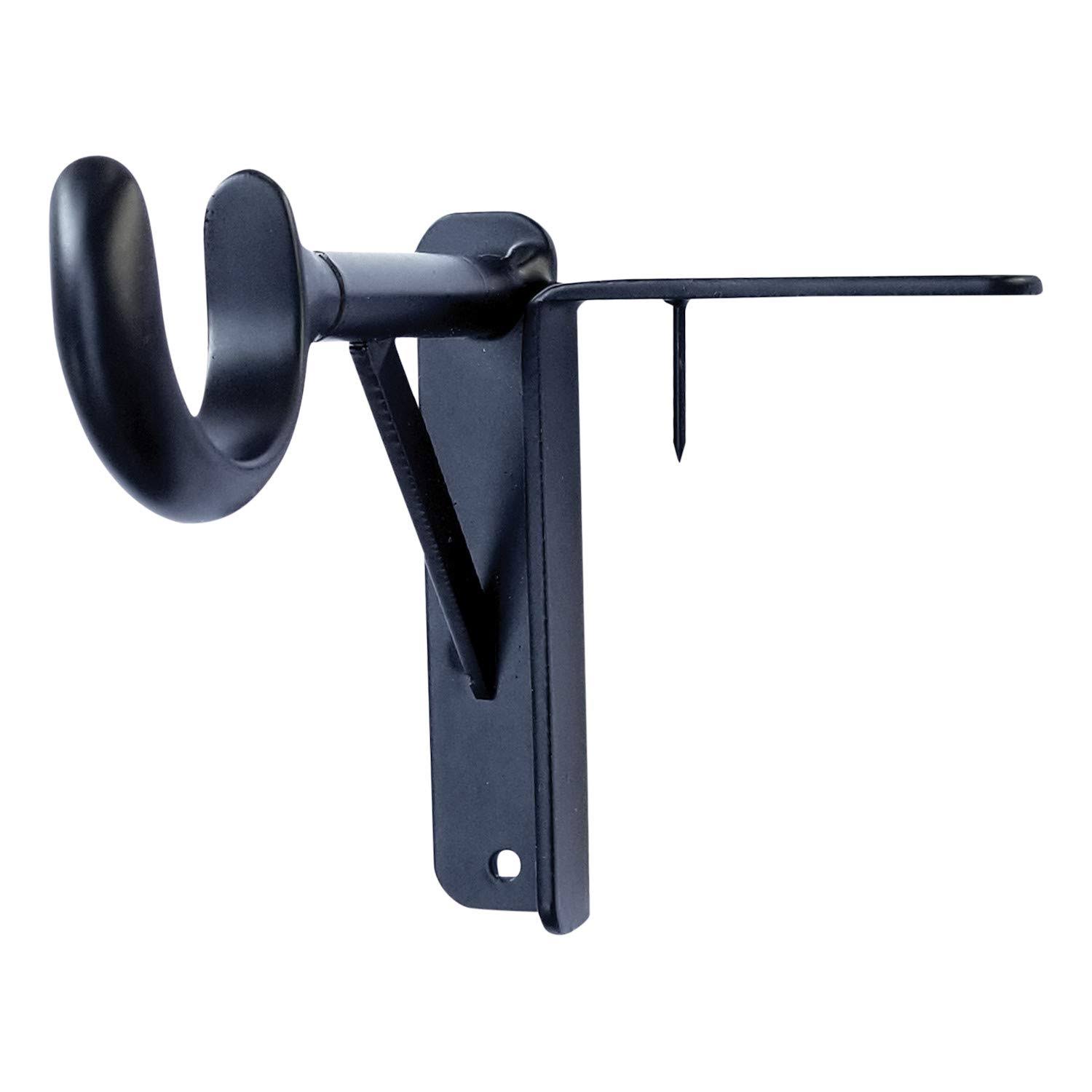 Tap Bracket 30 lbs As Seen On TV Steel Curtain Bracket, Black
