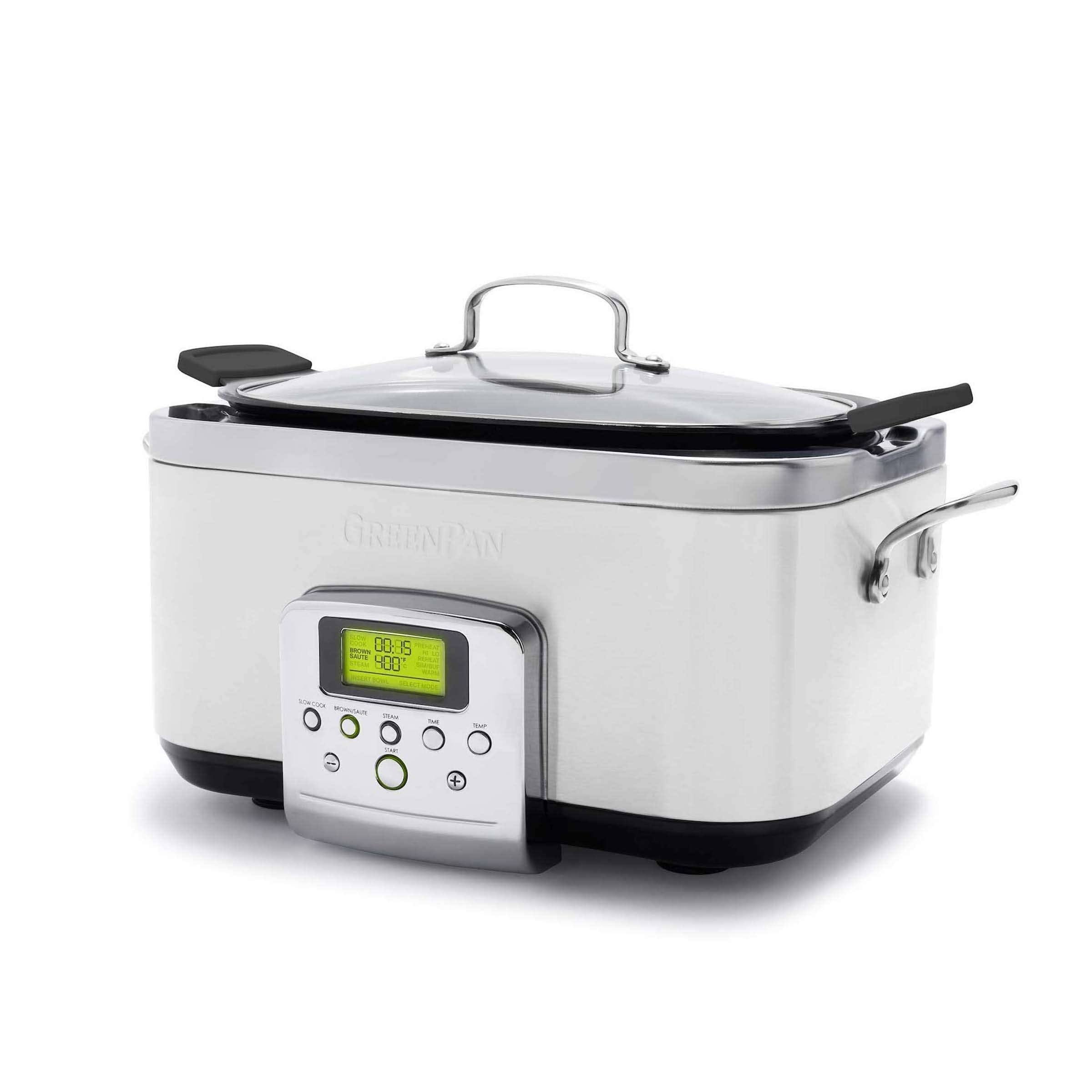GreenPan Ceramic Nonstick 6-Quart Slow Cooker Cloud Cream