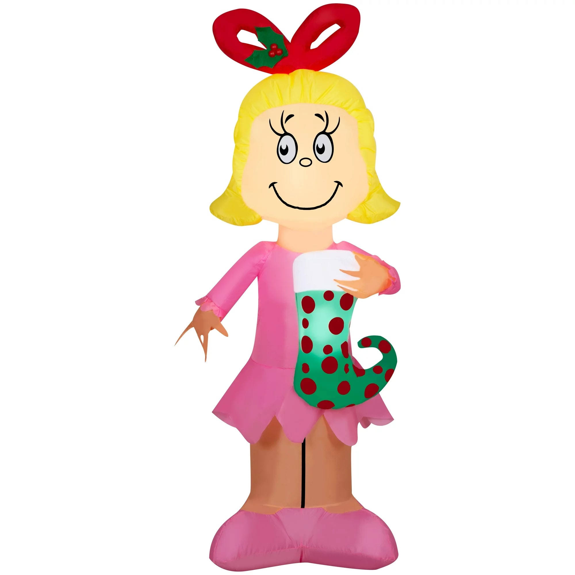 Christmas Airblown Inflatable Cindy Lou Who & The Grinch 5ft
