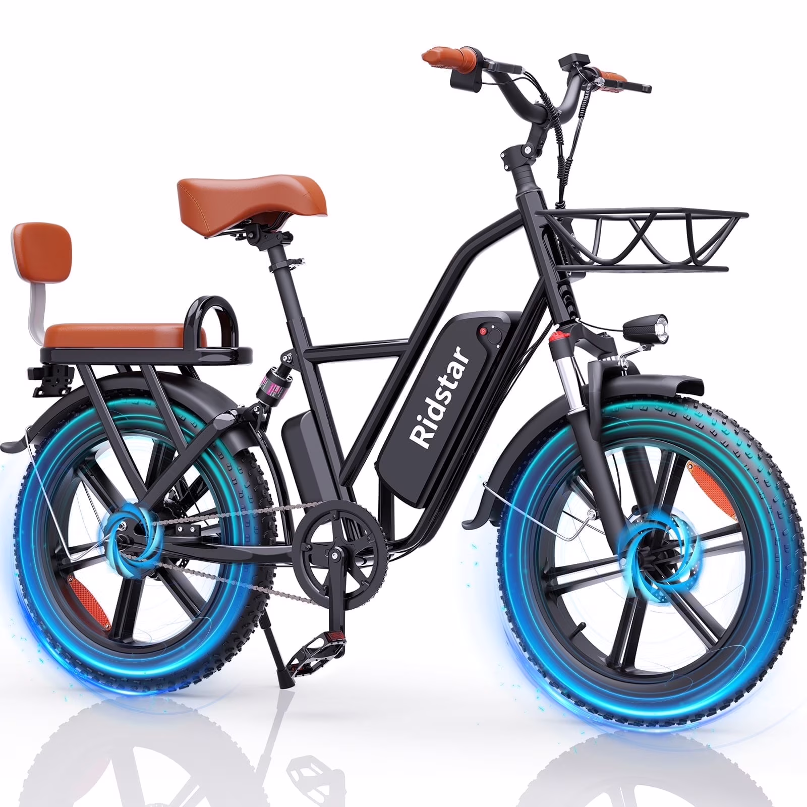 Ridstar 1500W Electric Bike for Adults, 31MPH 48V 15.6AH Mountain Bike, 20