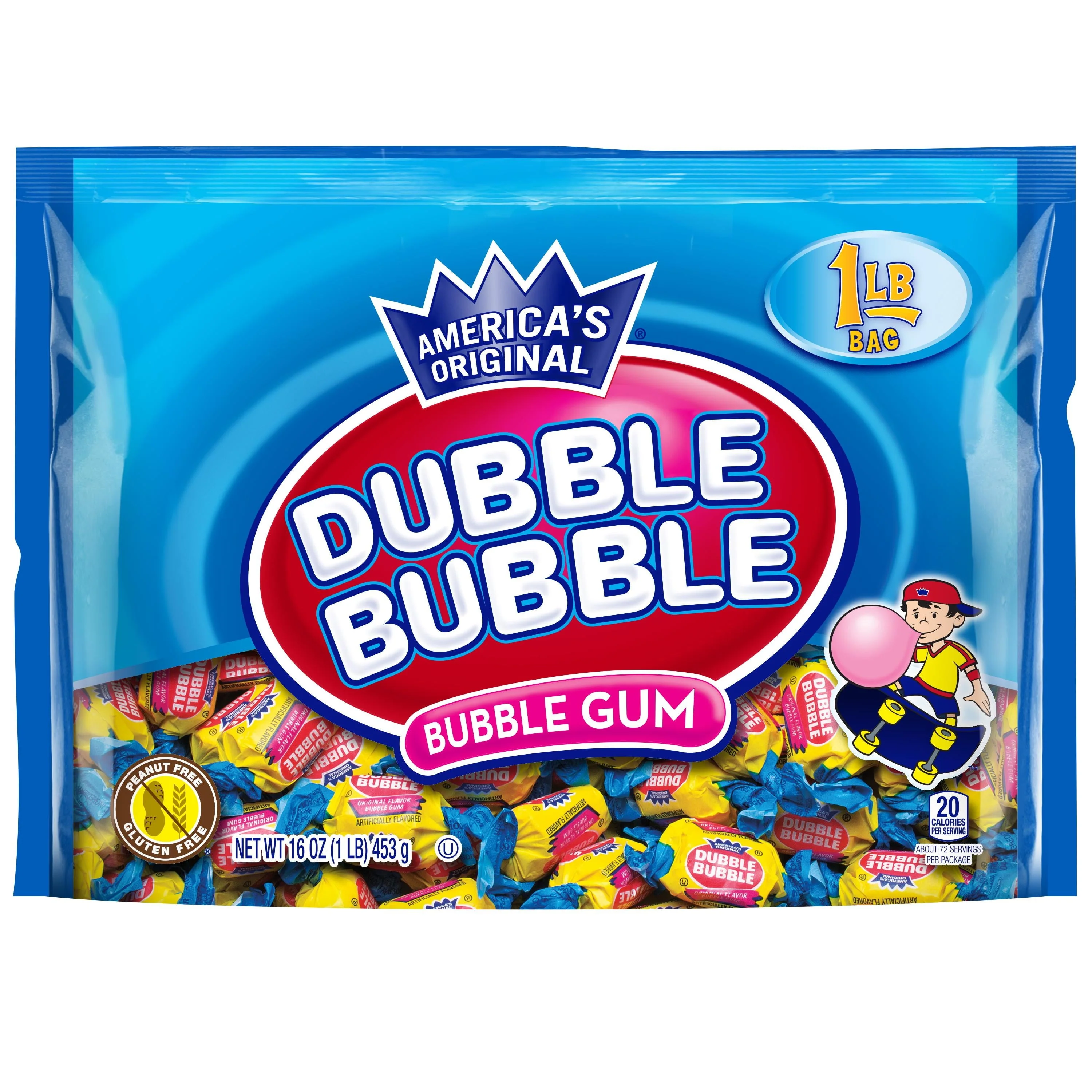Dubble Bubble Twist Bubble Gum, 16 oz