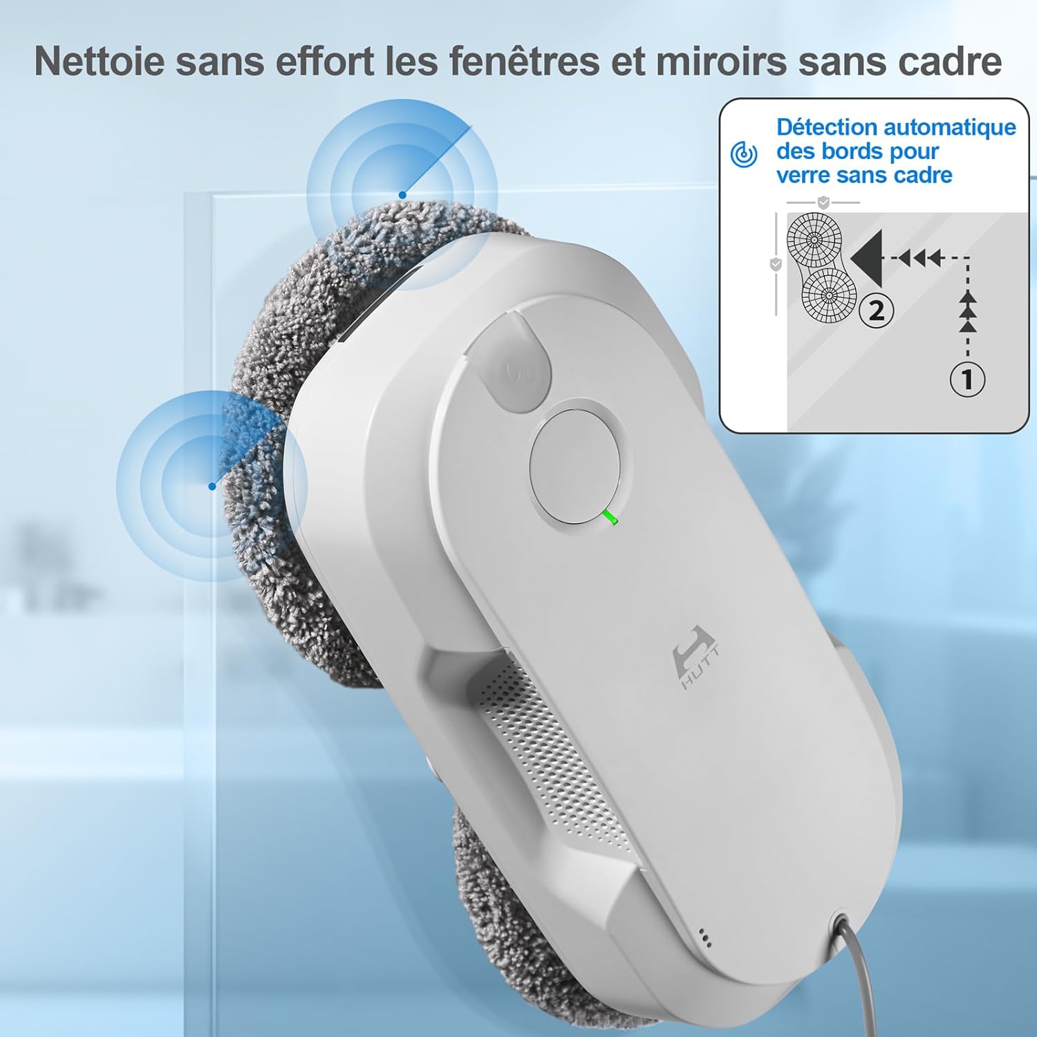 Robot laveur vitre DDC56 double pulvérisation navigation intelligente télécommande