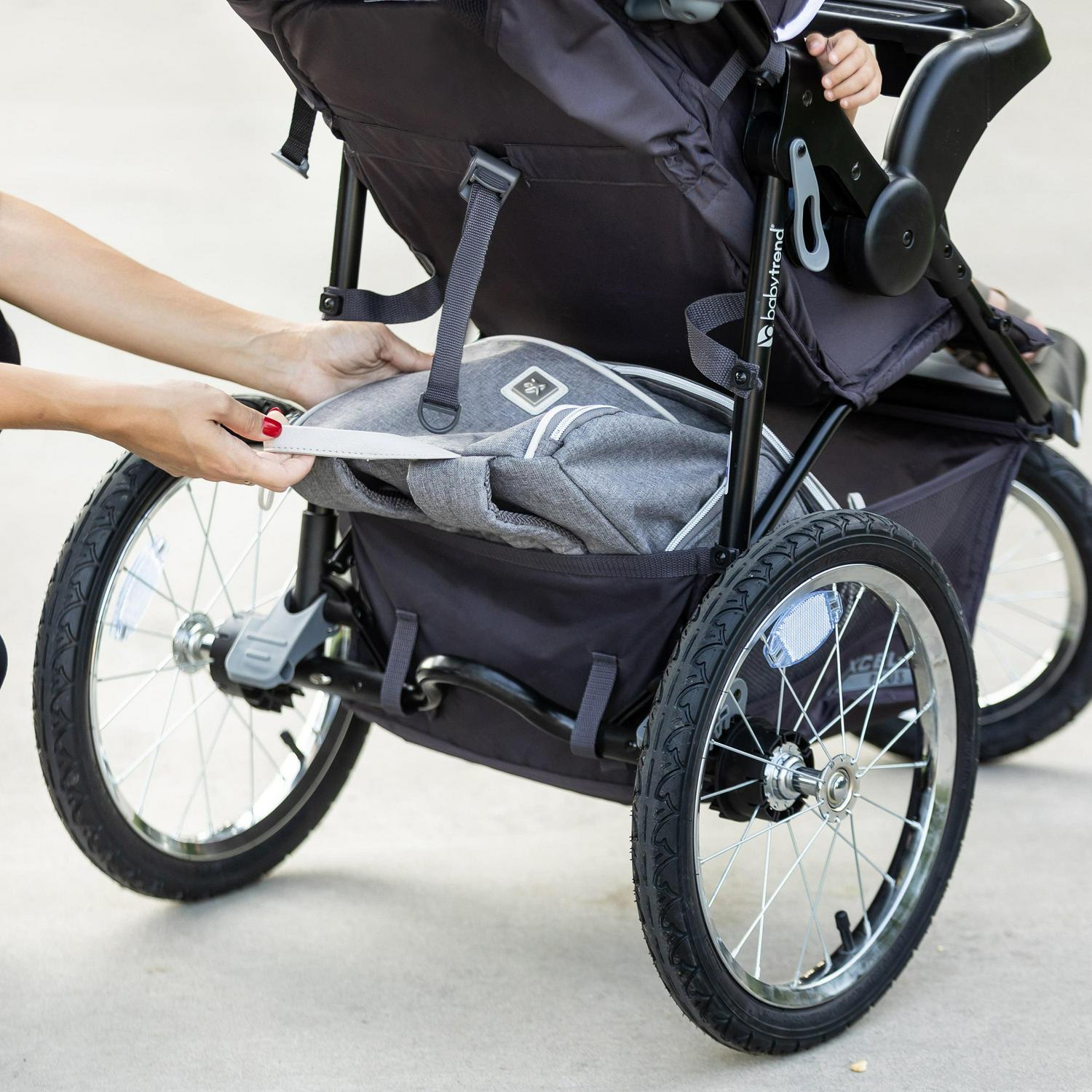 Baby Trend Xcel - R8 Plus Jogging Stroller with LED Lights. Liberty Grey