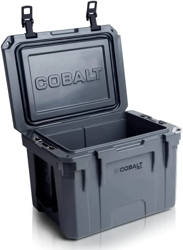 Cobalt 25 Quart Roto - Molded Super Ice Cooler, Large Ice Chest Holds Ice up to 5 Days, Cobalt Blue