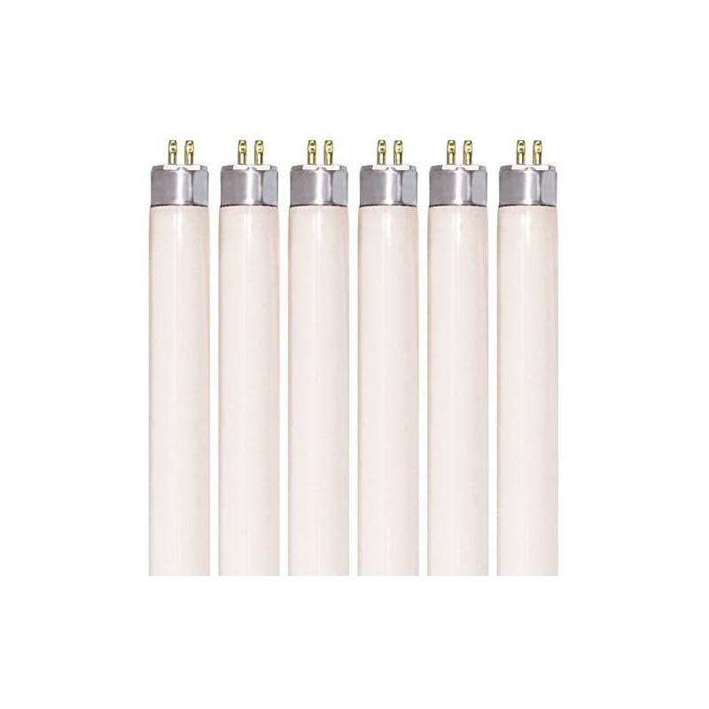 (Pack of 6) F8T5/WW - T5 Fluorescent 3000K Warm White - 8 Watt - 12