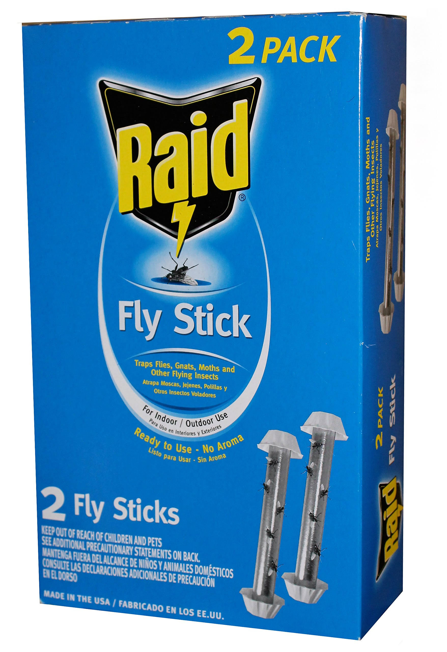 Raid Jumbo Fly Sticks 2 Pk