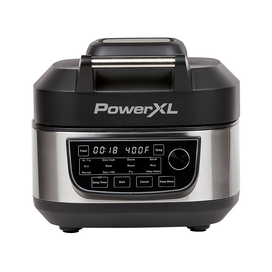 Grill Air Fryer Combo Plus. Indoor Grill / Air Fryer. Stainless Steel