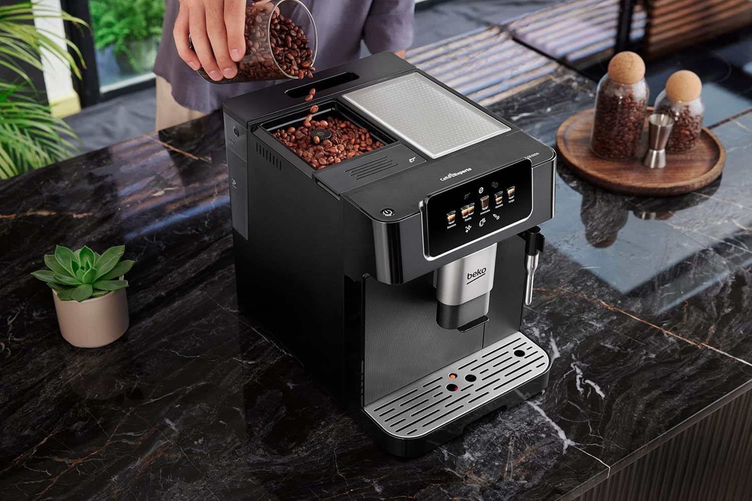 Machine expresso automatique café grains ou moulu noir