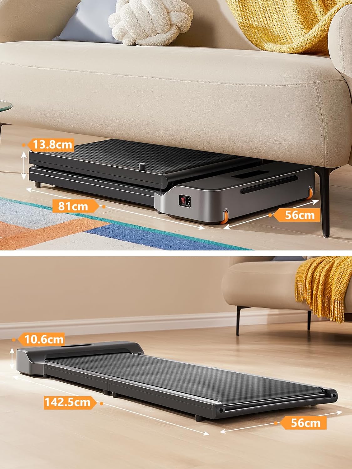 Tapis de marche pliable WalkingPad 6 km/h silencieux télécommande maison bureau