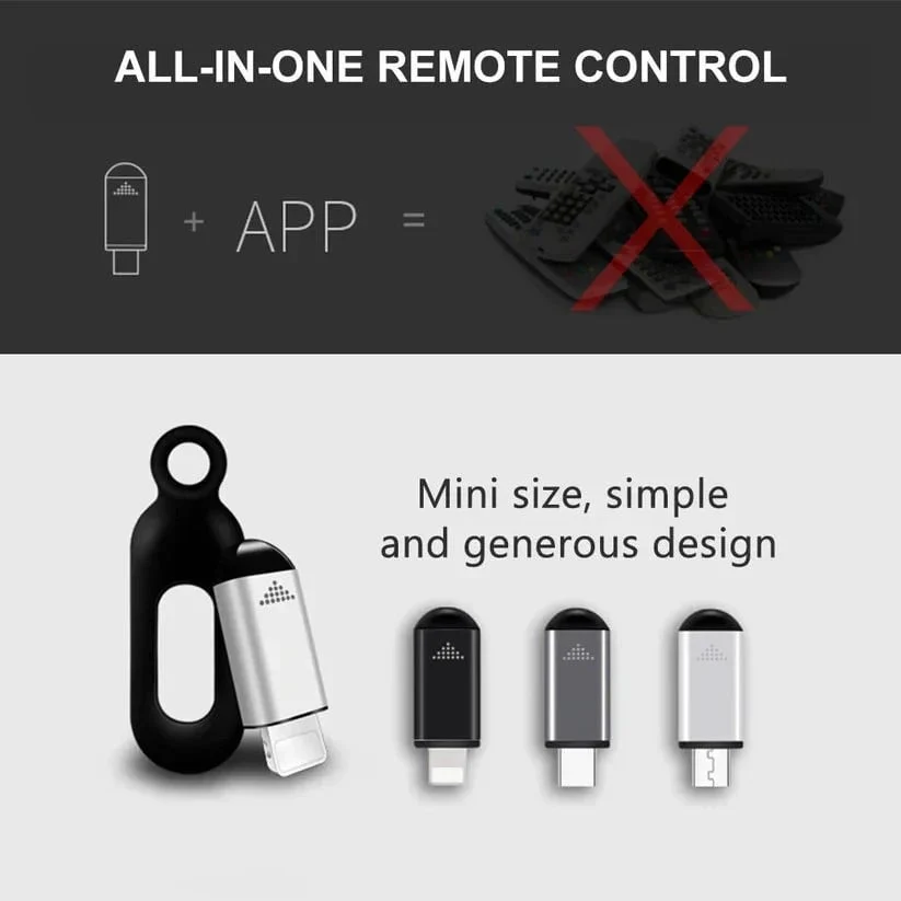 Mini Universal Phone IR Transmitter | All-in-One Smartphone Infrared Remote Blaster 📱📡