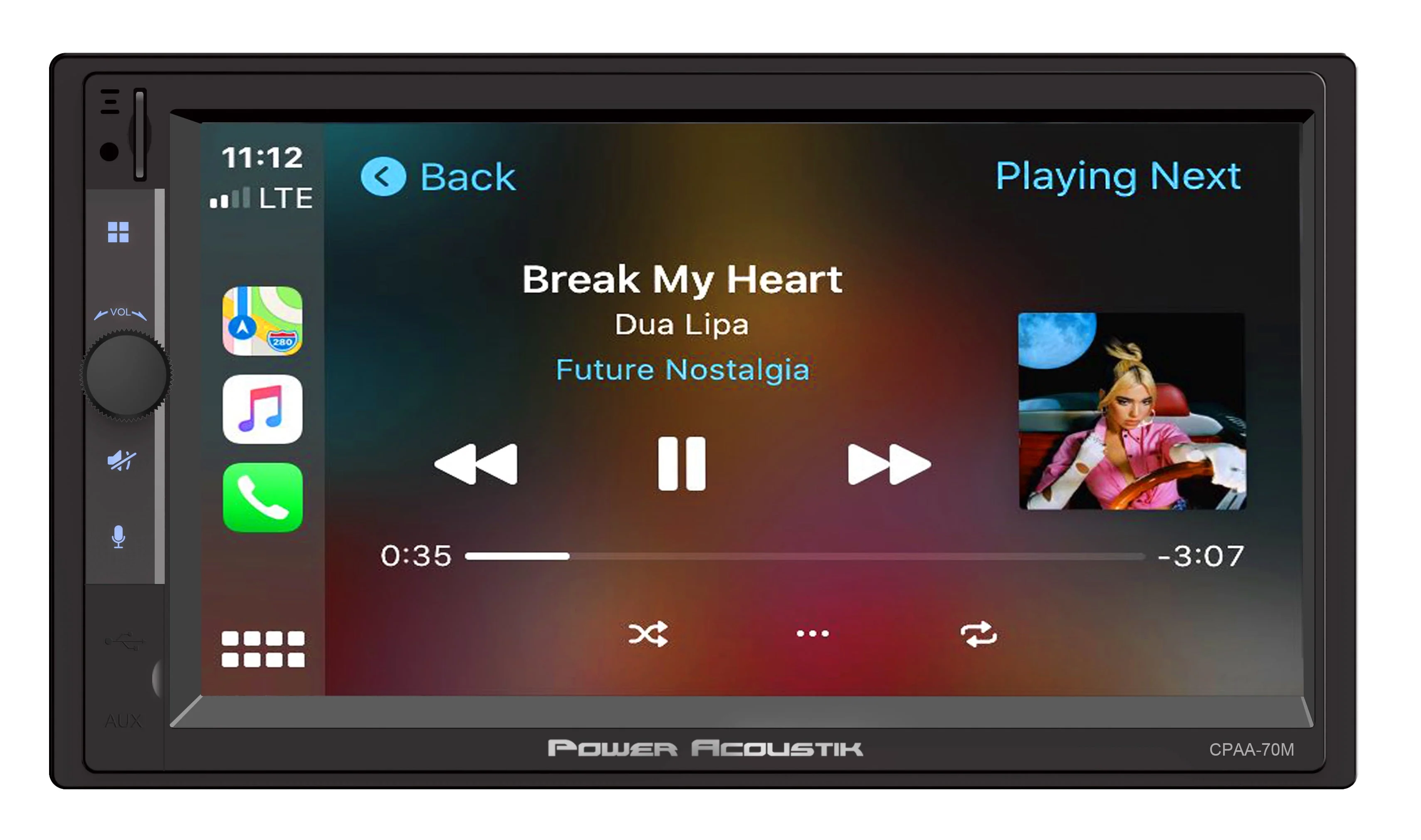 Power Acoustik Car Stereo Combo | Car Play/Android Auto Receiver & (4) 6.5