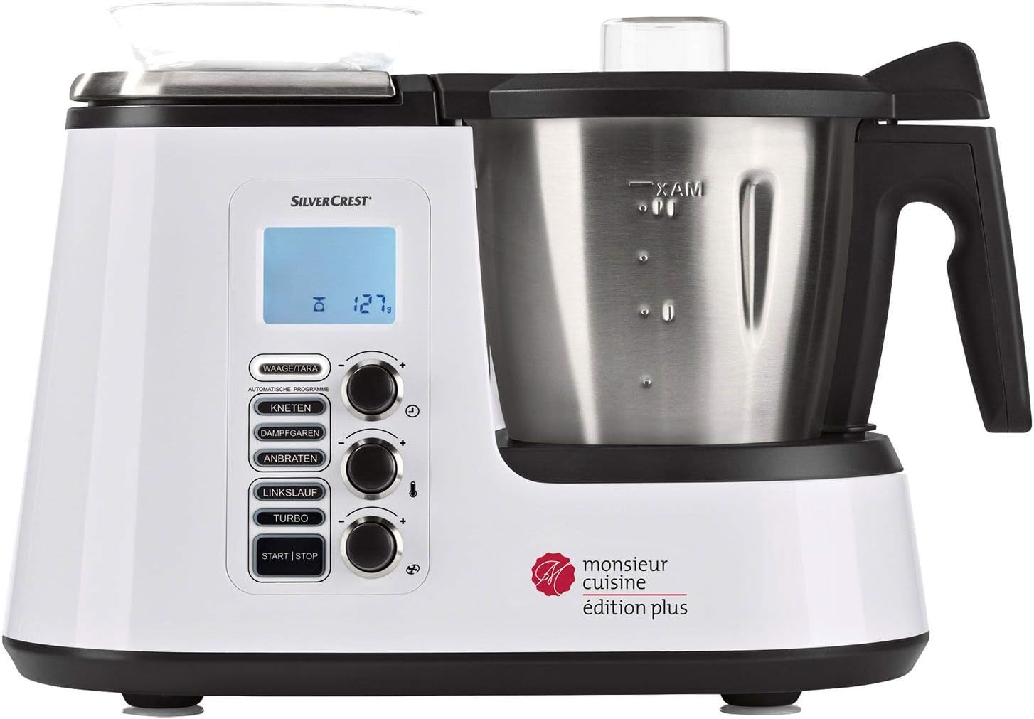 Robot cuisine multifonction accessoires lavables noir argent