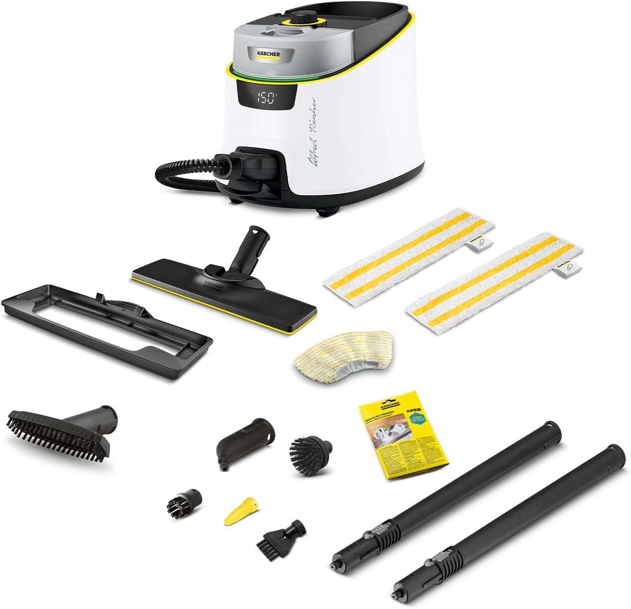 Nettoyeur vapeur SC 5 Deluxe Signature Line VapoHydro 4 bar chauffe 3 min surface 130 m² réservoir 13 L