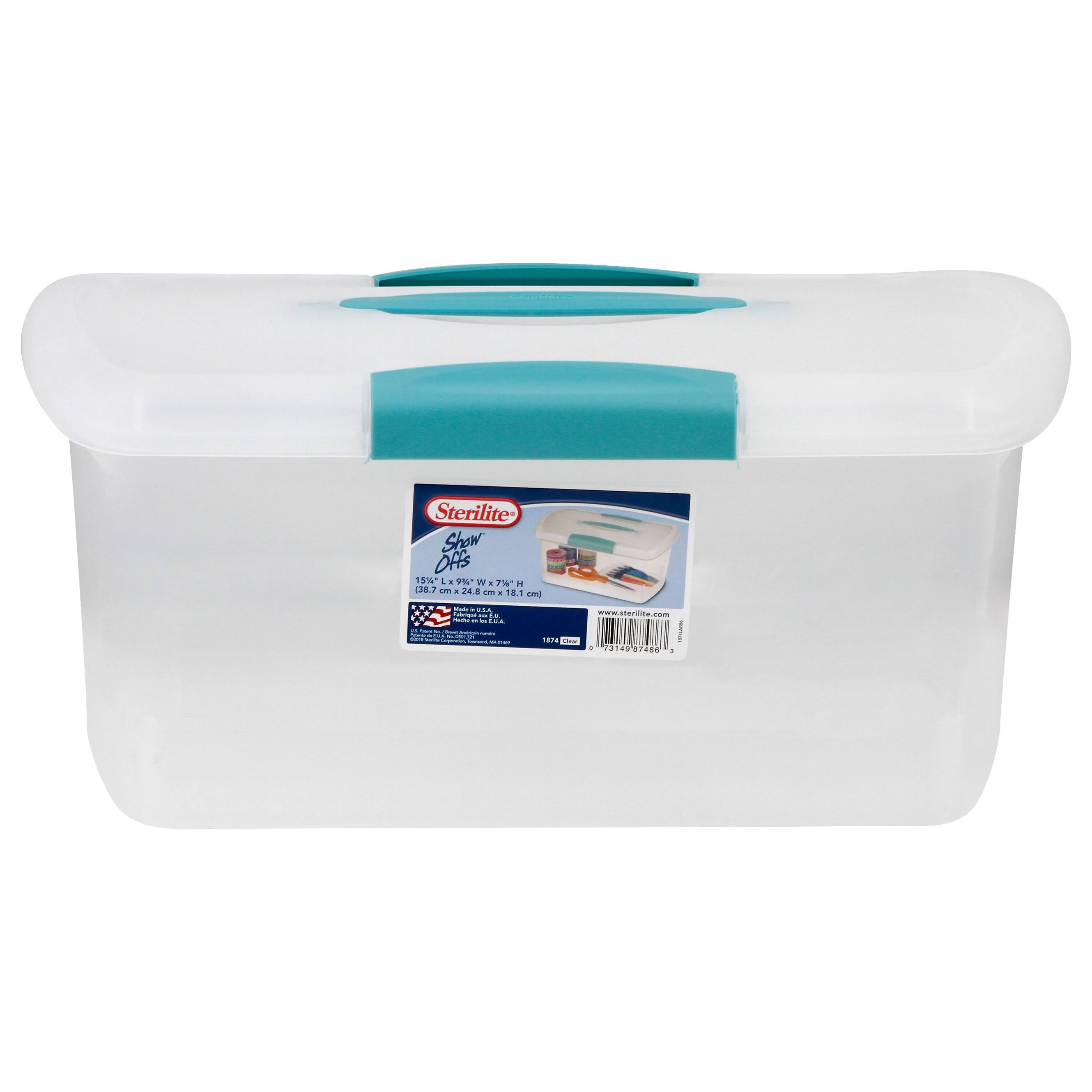 Sterilite Showoffs Nesting Storage Box, Clear