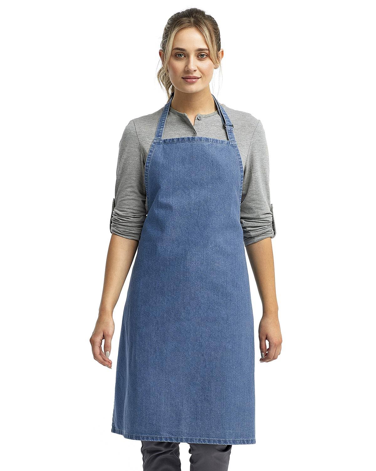 Artisan Collection by Reprime RP150 - Colours Sustainable Bib Apron Blue Denim
