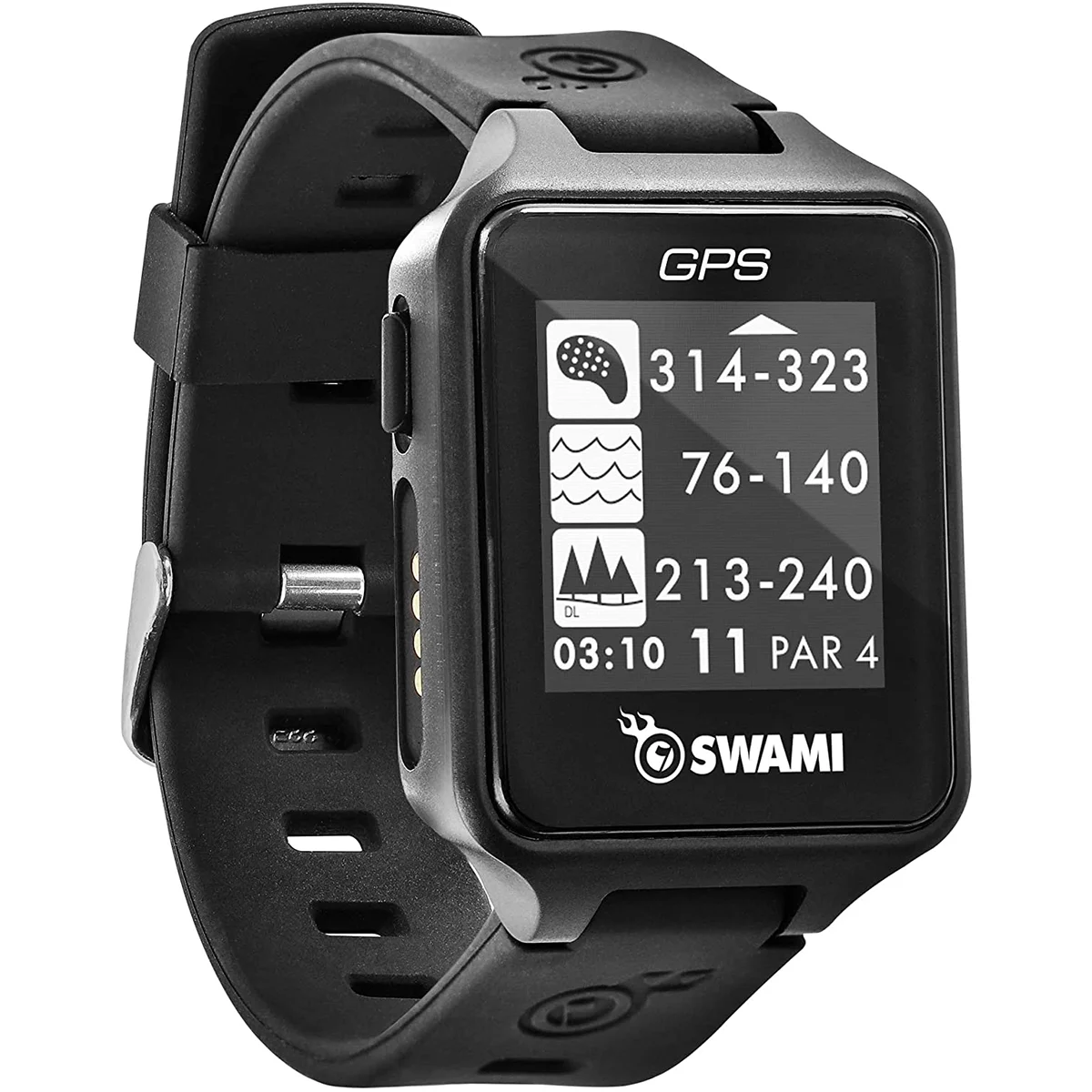 IZZO Golf Swami Golf GPS Watch, with 38, 000+ Preloaded Course Maps