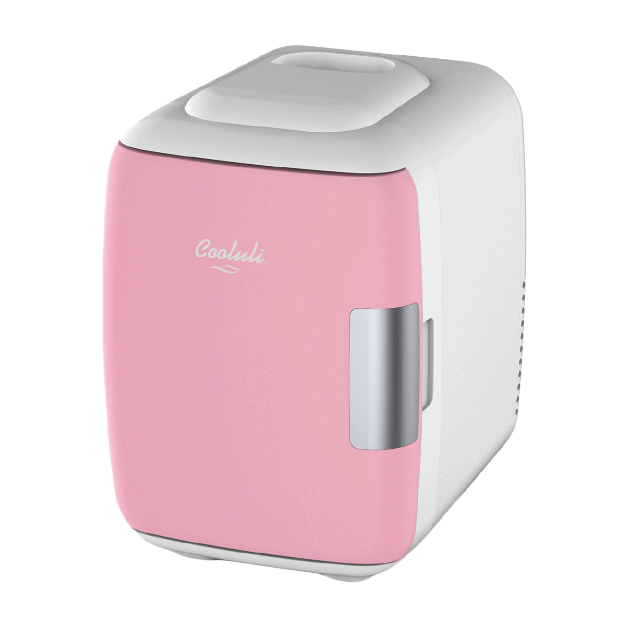 Cooluli CMF6P Electric 4-Liter Portable Cooler/Warmer Mini Fridge, Pink