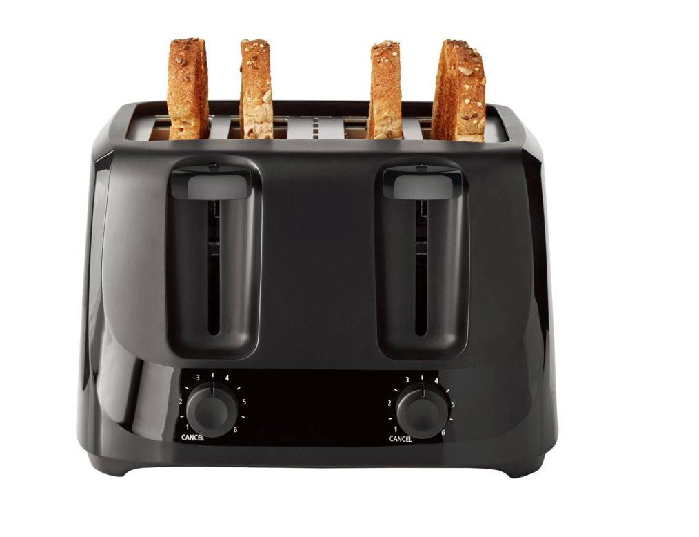 Mainstays 4-Slice Toaster with 6 Shade Settings & Removable Crumb Tray - Each