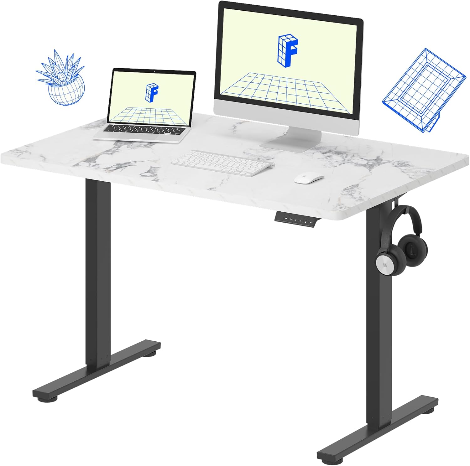 FLEXISPOT EN1 Whole-Piece Standing Desk