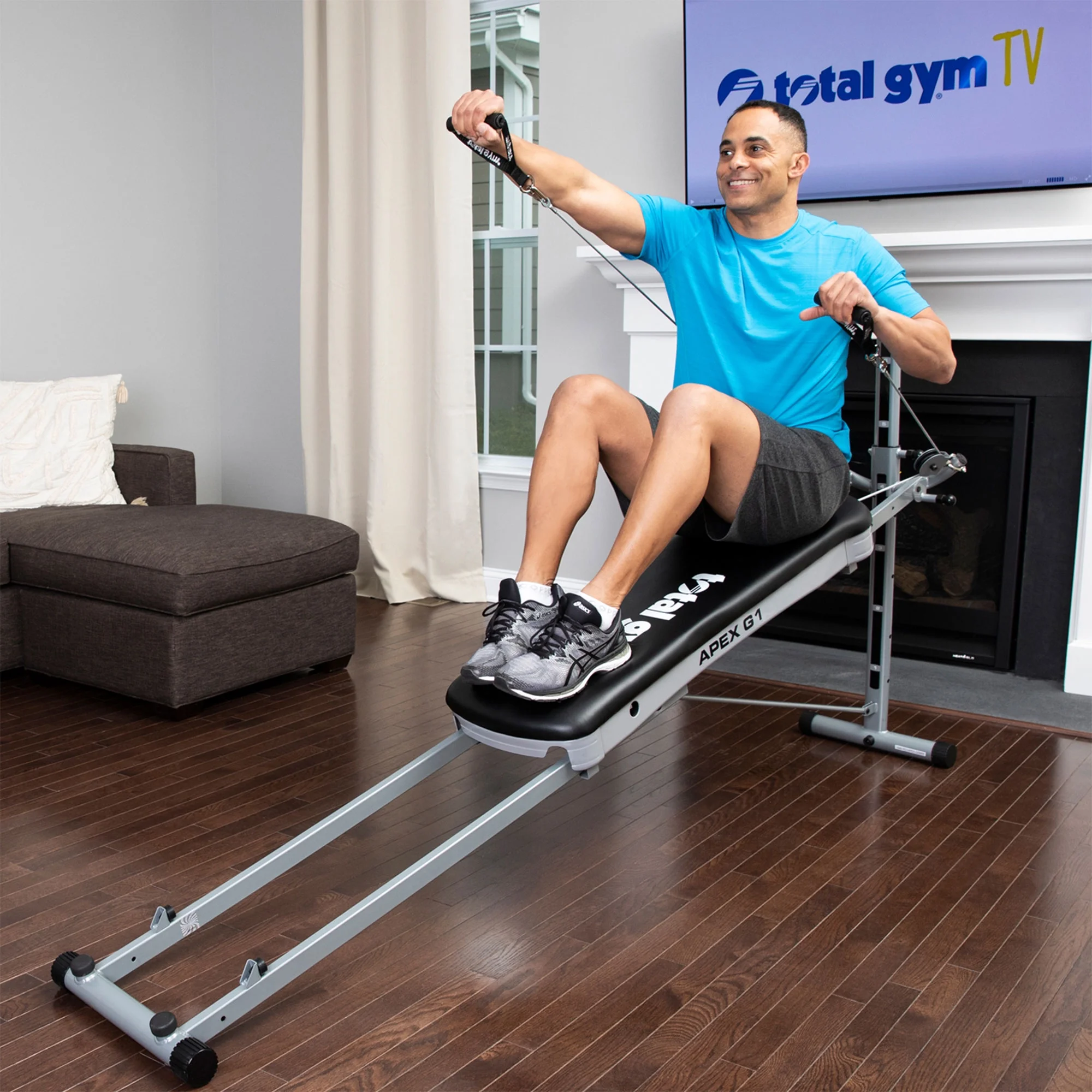 Total Gym APEX G5 Home Fitness Incline Weight Trainer Equipment W/ 10 Resistance Levels