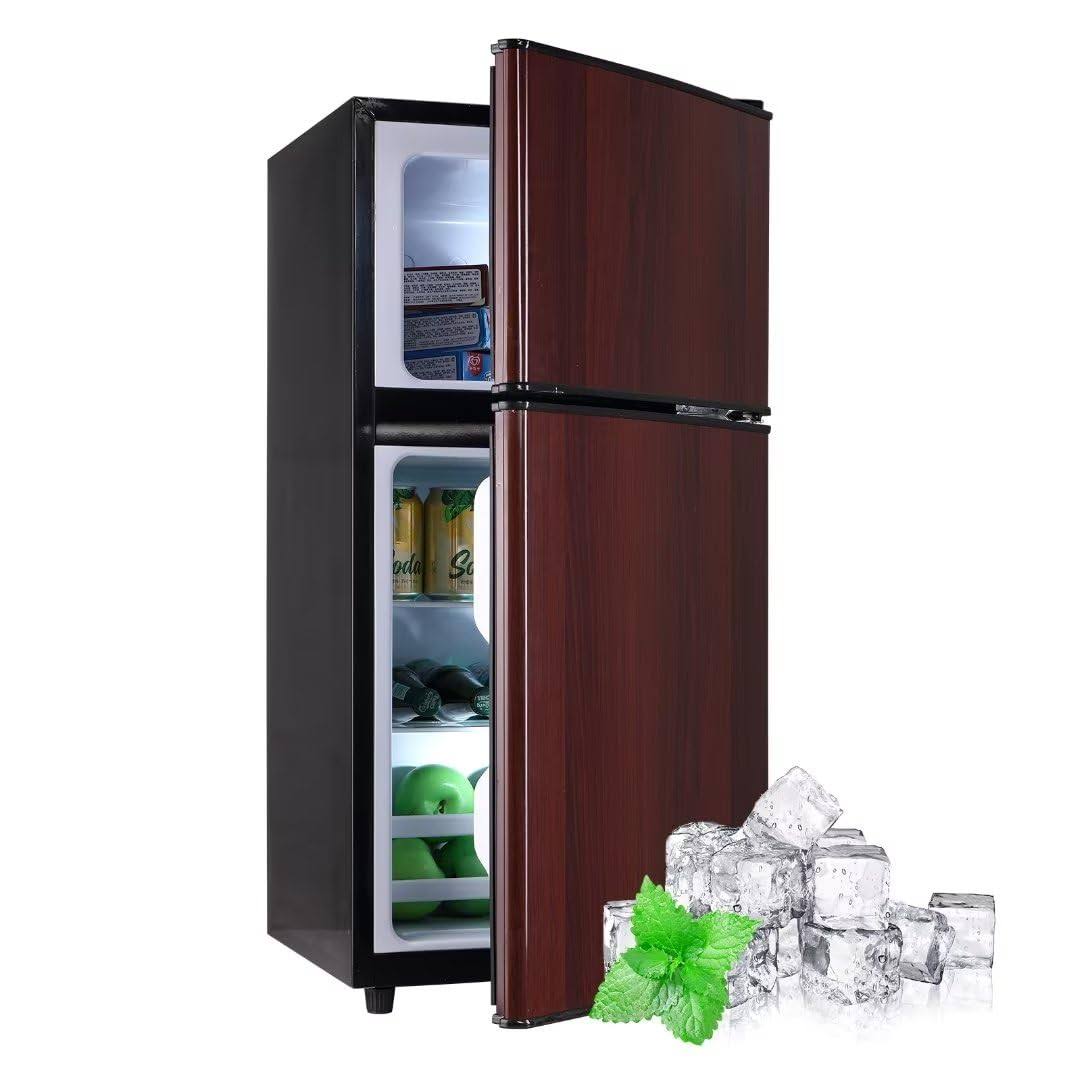oditton Krib Bling-FLS-80-WOOD Compact Refrigerator, Wood Grain Color