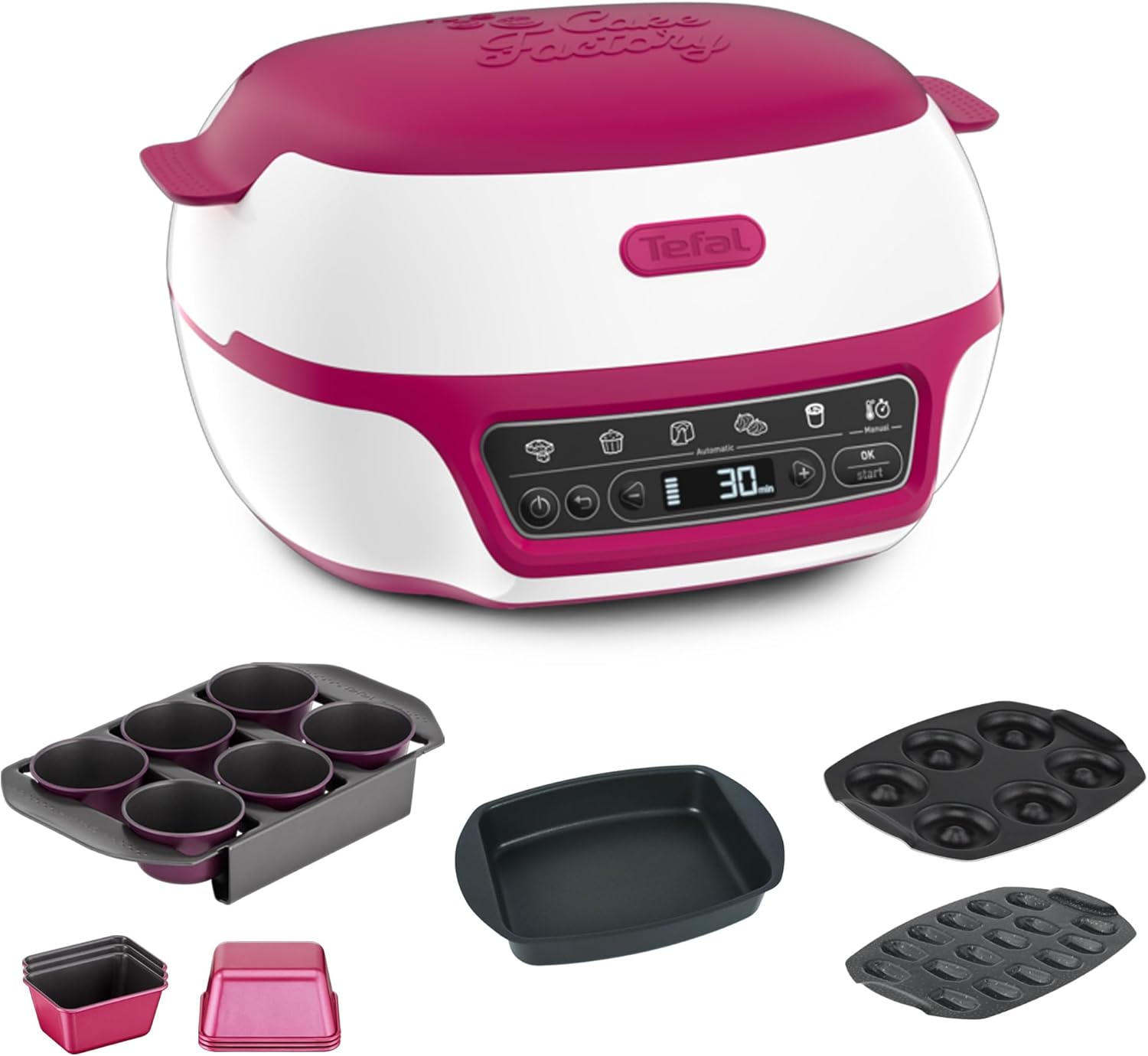 Machine gâteaux 5 programmes moules muffins cakes madeleines donuts
