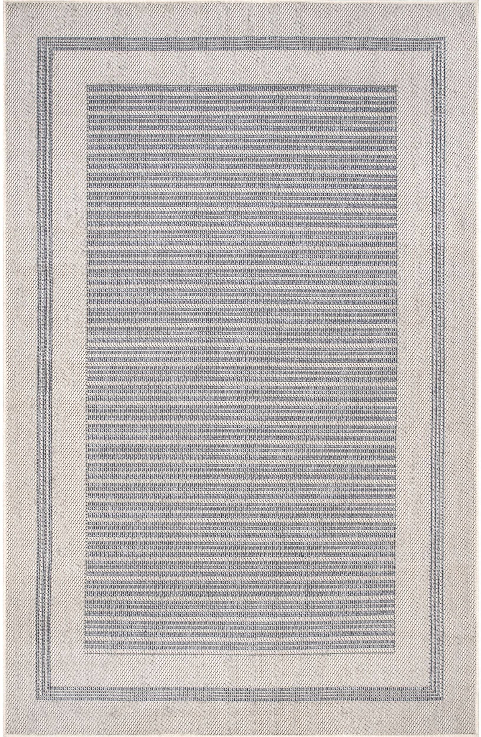 nuLOOM Antonella Bordered Solid Indoor/Outdoor Area Rug, Beige, 5ft. x 8ft.