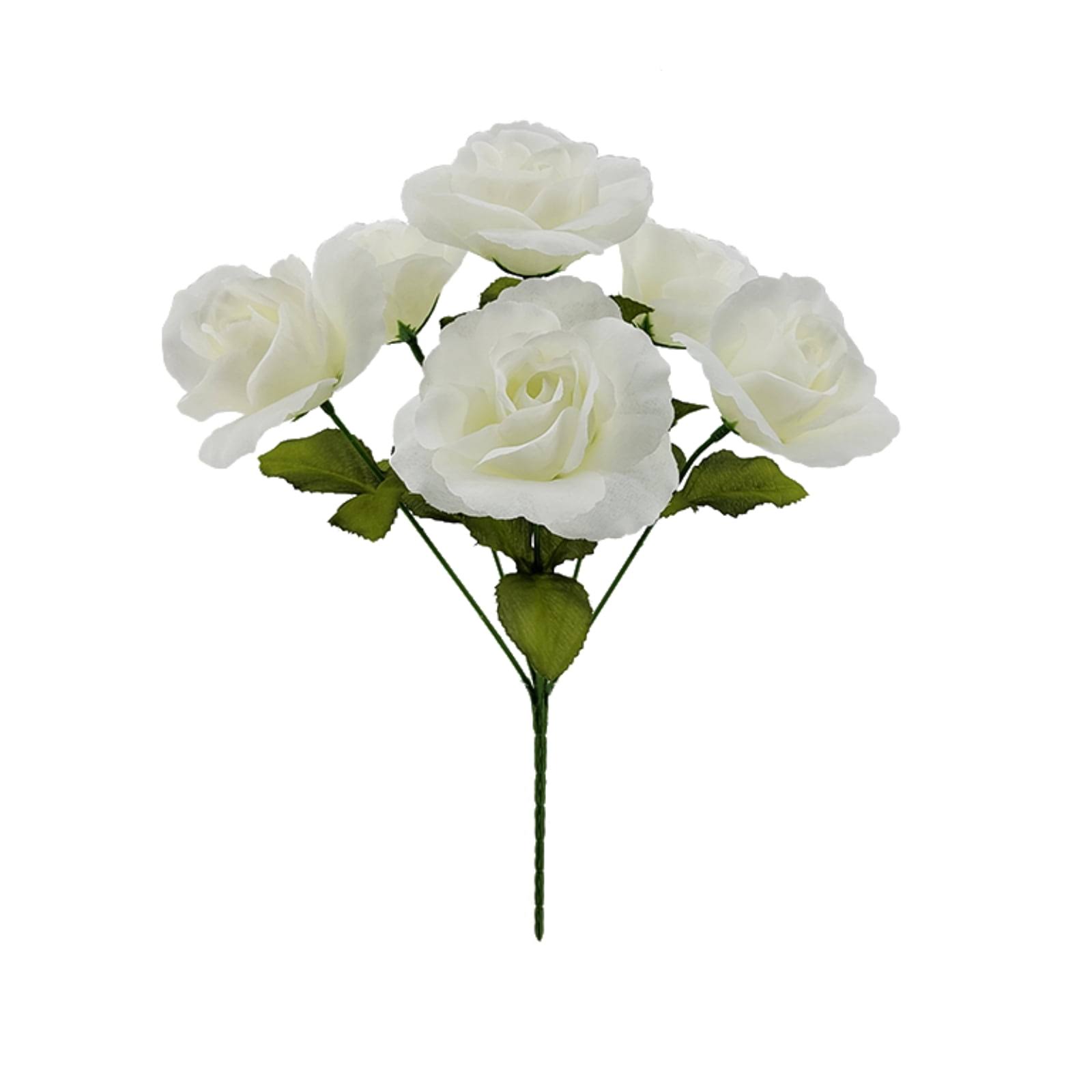 Mainstays Sweet Rose Artificial Flower Pick - White