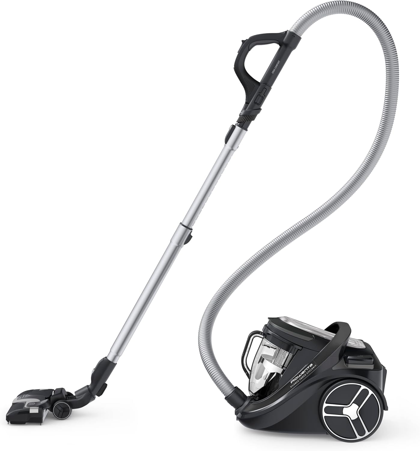 Aspirateur sans sac silencieux 59 dB consommation basse filtration haute efficacité 12 m Silence Force Cyclonic