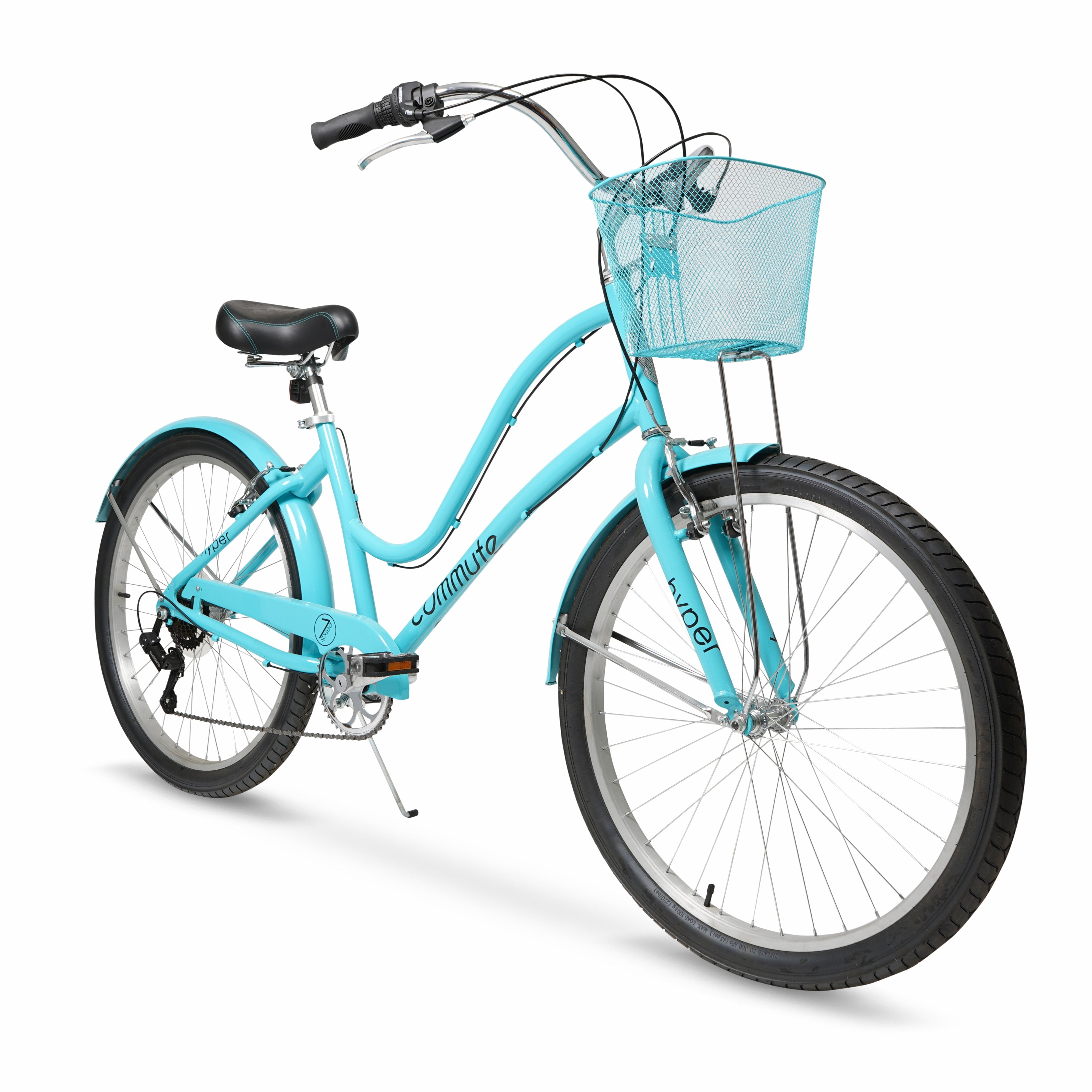Bicycle 26 Woman's Commute Neon Teal