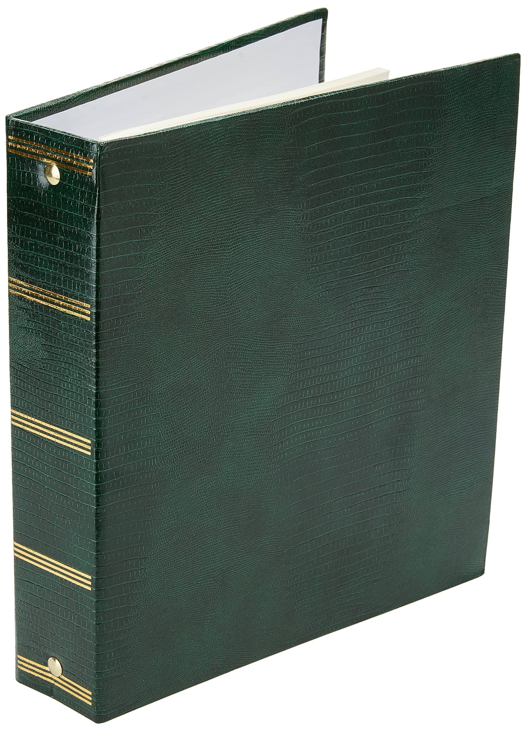 Magnetic Self-Stick 3-Ring Photo Album 100 Pages 50 Sheets Hunter Green