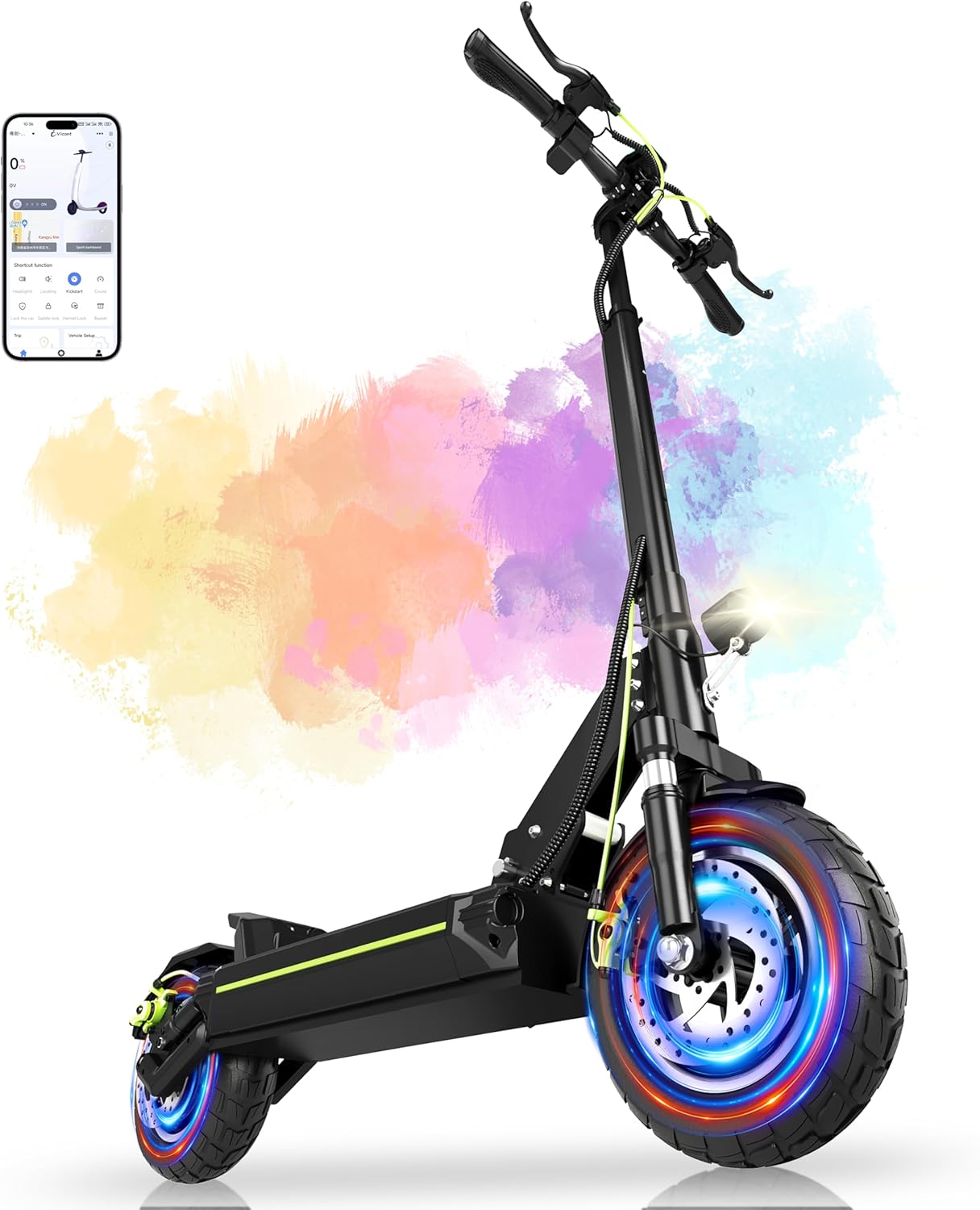 Trottinette électrique adulte tout terrain 800 2000 W batterie 48 V autonomie 50 90 km