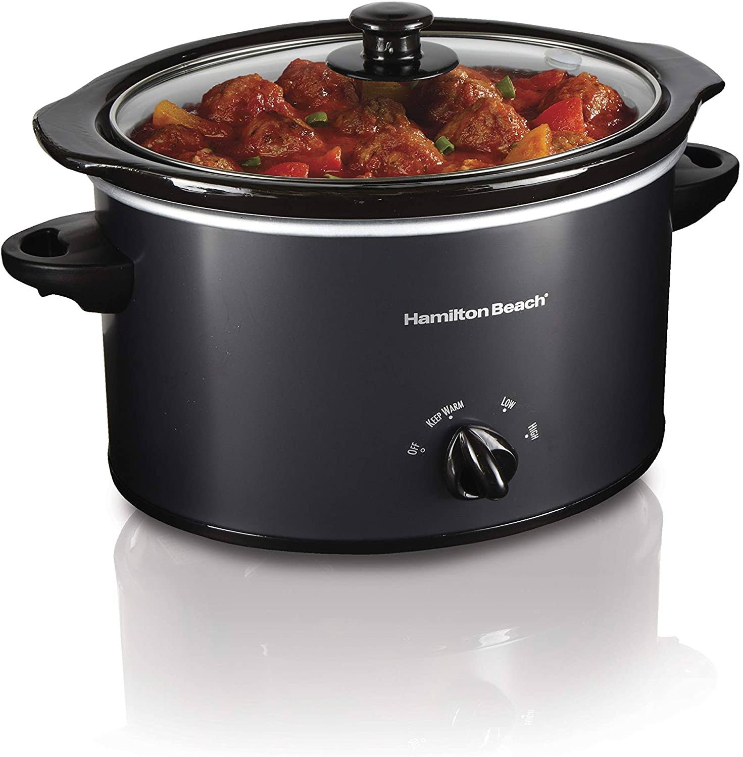 Hamilton Beach Slow Cooker, Oval Shape, 3 Quart Capacity