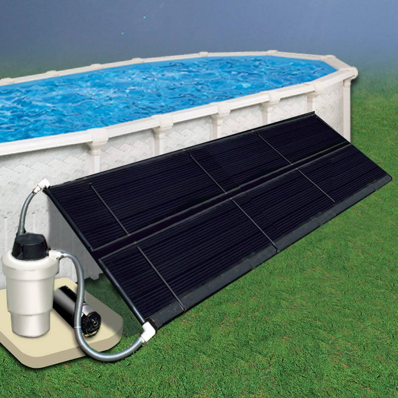 Doheny's Above Ground Solar Heating, 5x10 ft (Two 2.5x10 ft) Space Saver Heating Collector for Pools