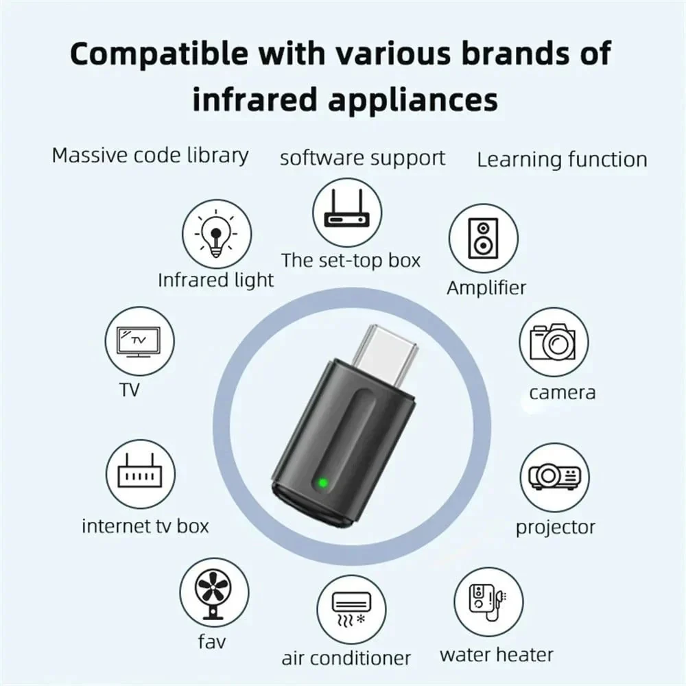 Mini Universal Phone IR Transmitter | All-in-One Smartphone Infrared Remote Blaster 📱📡