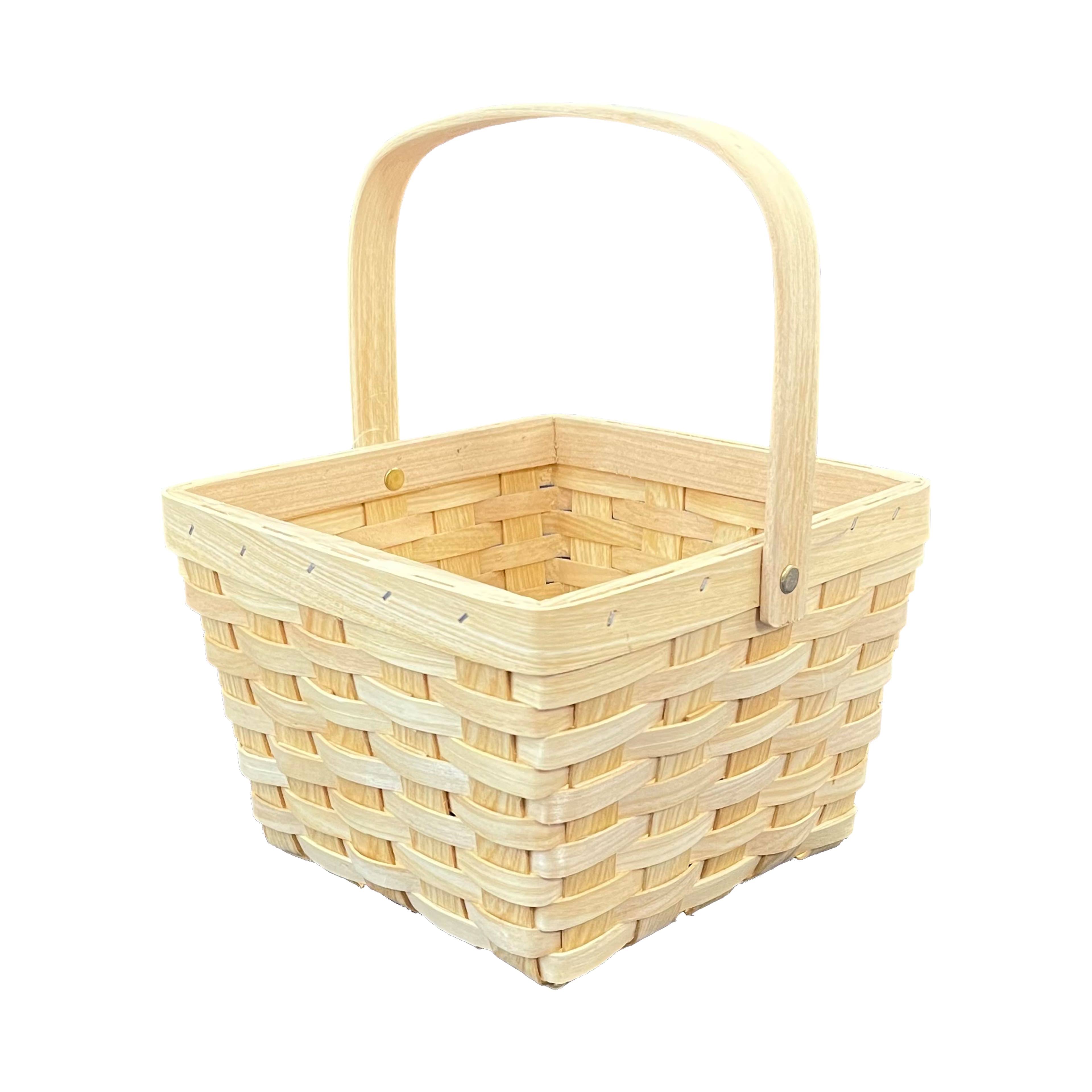 Michaels Ashland Medium Natural Chipwood Basket - 7.67 x 7.67 x 5.1 in