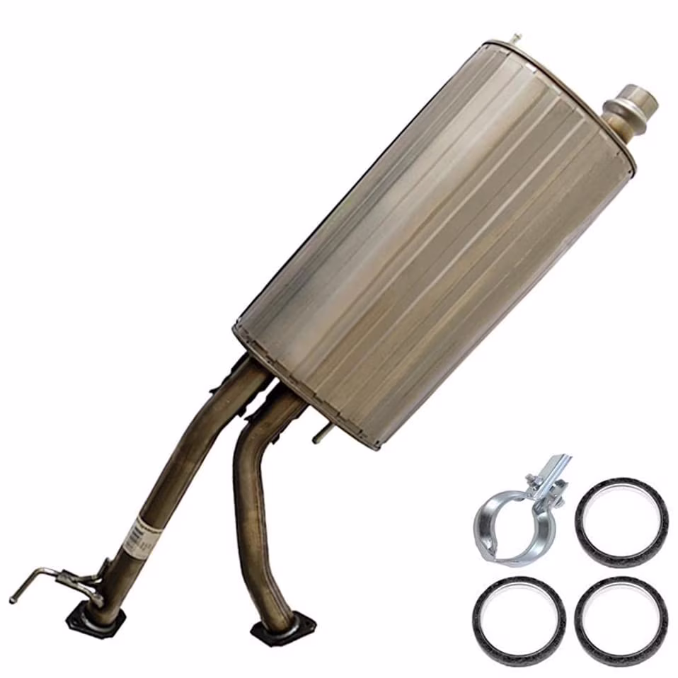 Stainless Steel Exhaust Center Muffler Fits 2001 - 2007 Toyota Sequoia 4.7 L - Direct Fit